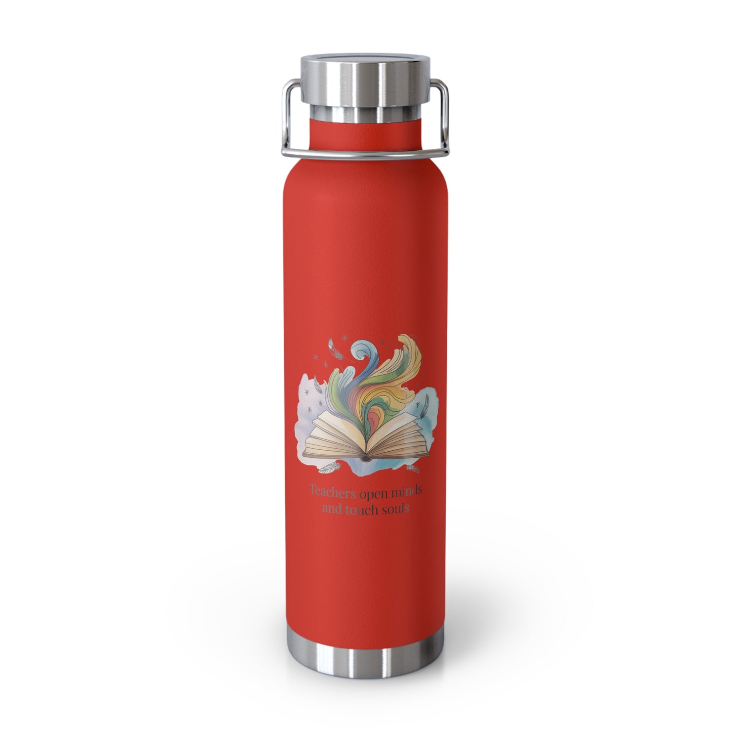 Teachers Open Minds and Souls  -22oz Copper Teachers Tumbler