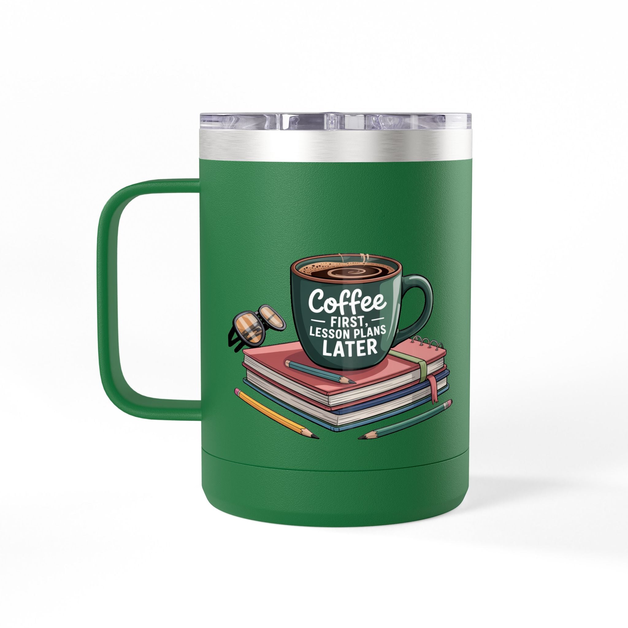Coffee First, Lesson Plans Later - 15oz Teacher Coffee Mug