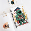Cartoon Green Knight  -  Lined Spiral Notebook