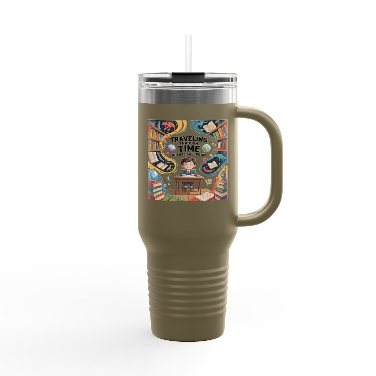 Traveling Through Time in the Classroom - 40oz Tumbler for Educators
