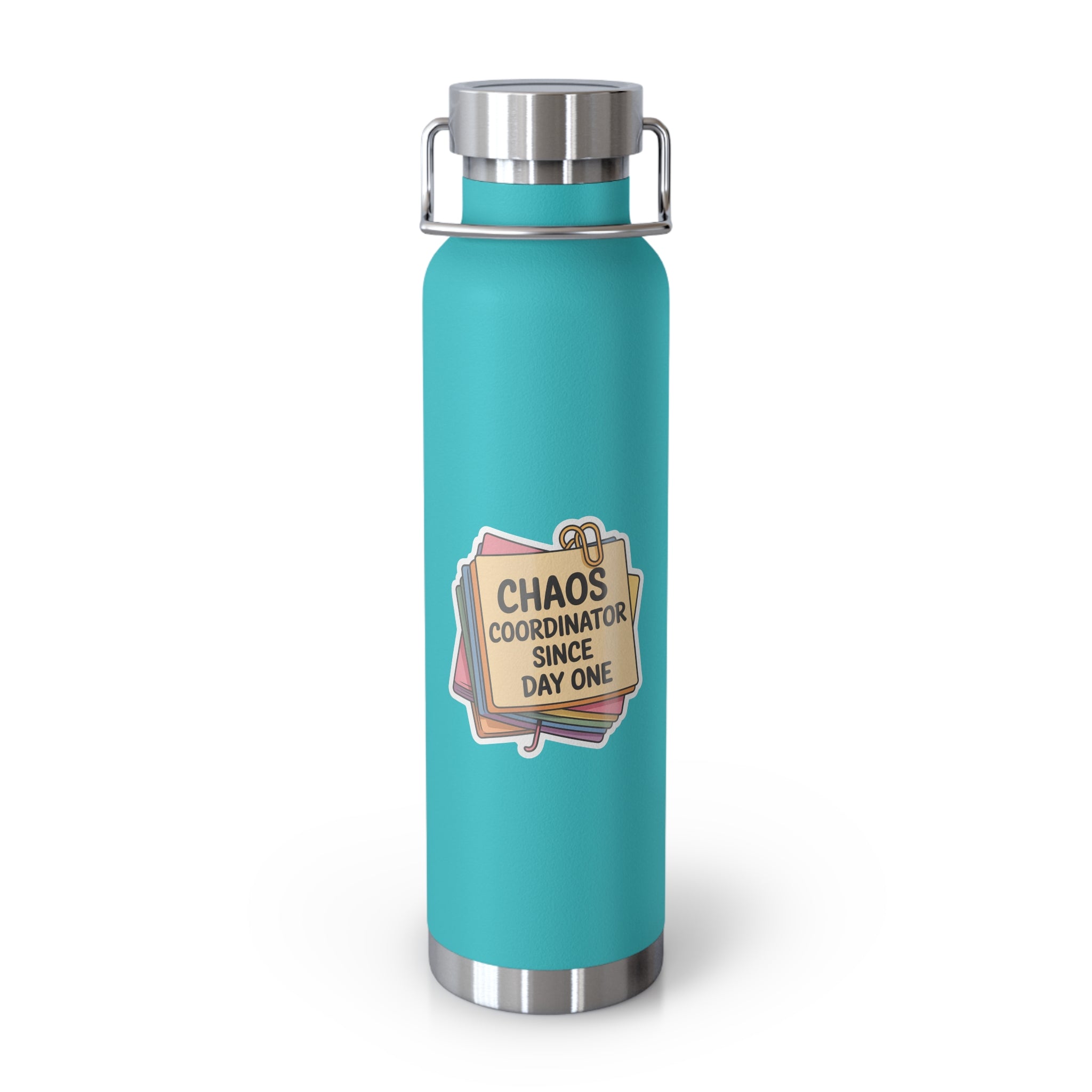 Chaos Coordinator Since Day One   -22oz Copper Teachers Tumbler