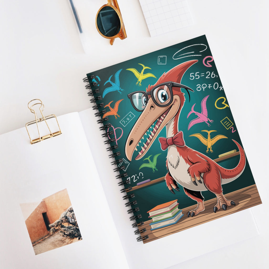 Cartoon Pteranodon  -  Lined Spiral Notebook
