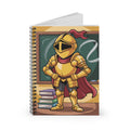 Cartoon Gold Knight   -  Lined Spiral Notebook