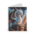 White Dragon -  Lined Spiral Notebook