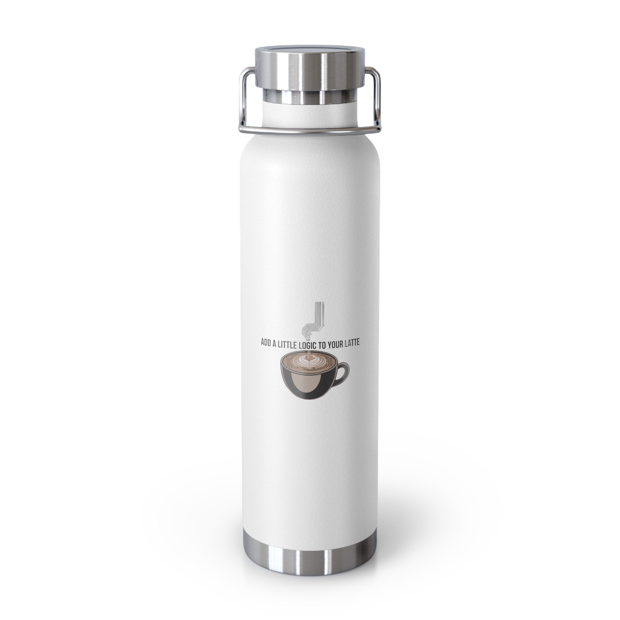 Add a Little Logic to Your Latte -22oz Copper Teachers Tumbler