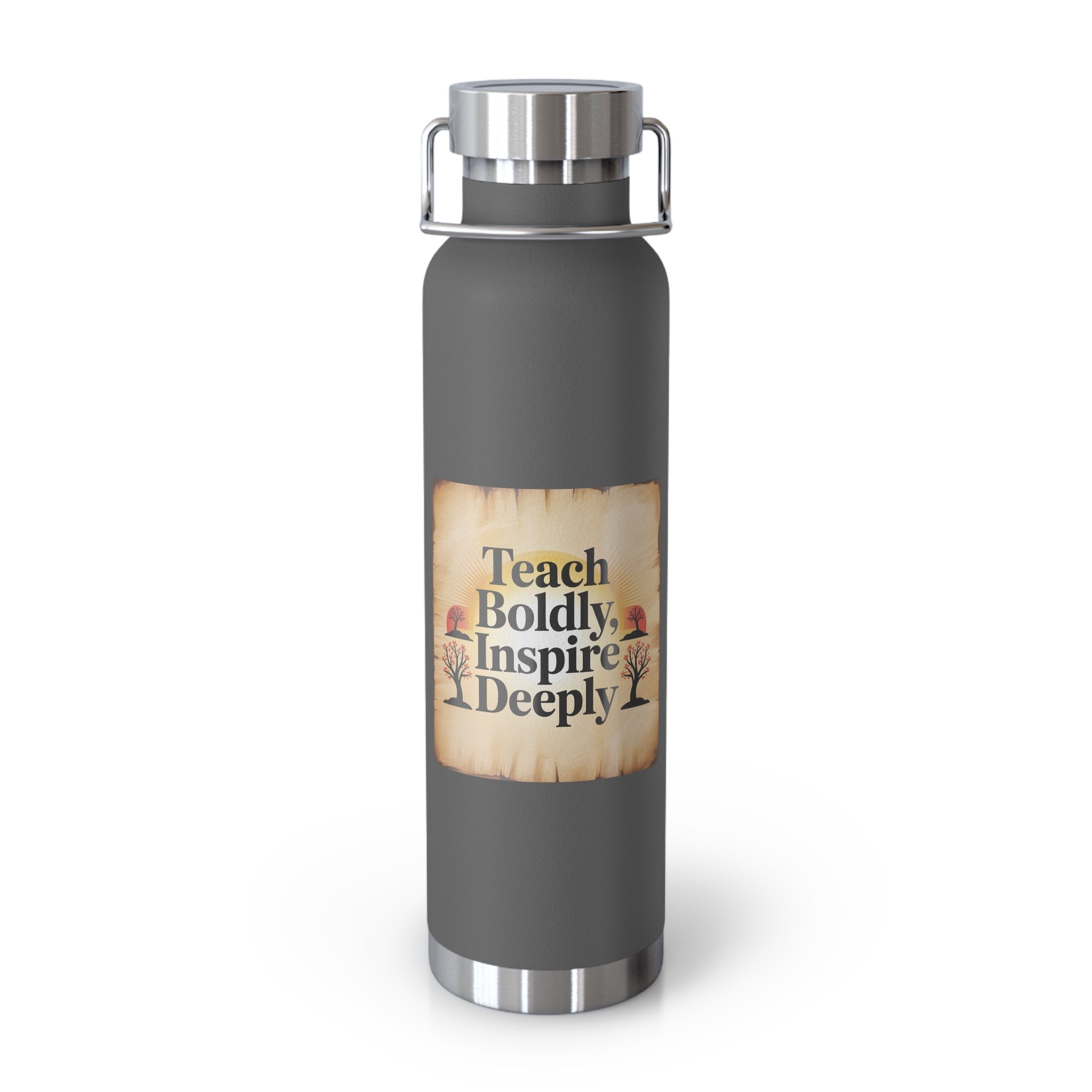 Teach Boldly, Inspire Deeply  -22oz Copper Teachers Tumbler