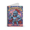 Cartoon Grey Knight   -  Lined Spiral Notebook