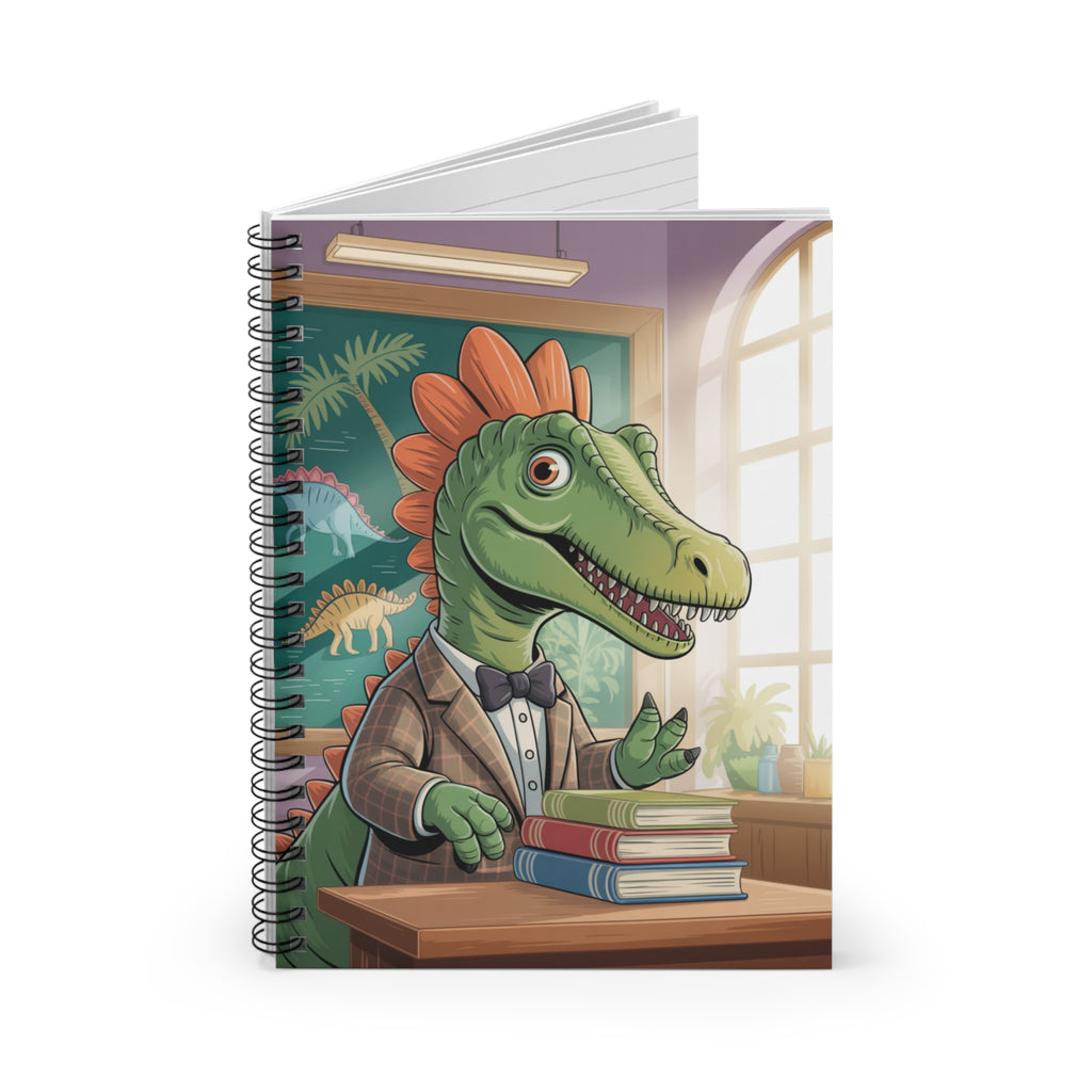 Cartoon Spinosaurus  -  Lined Spiral Notebook