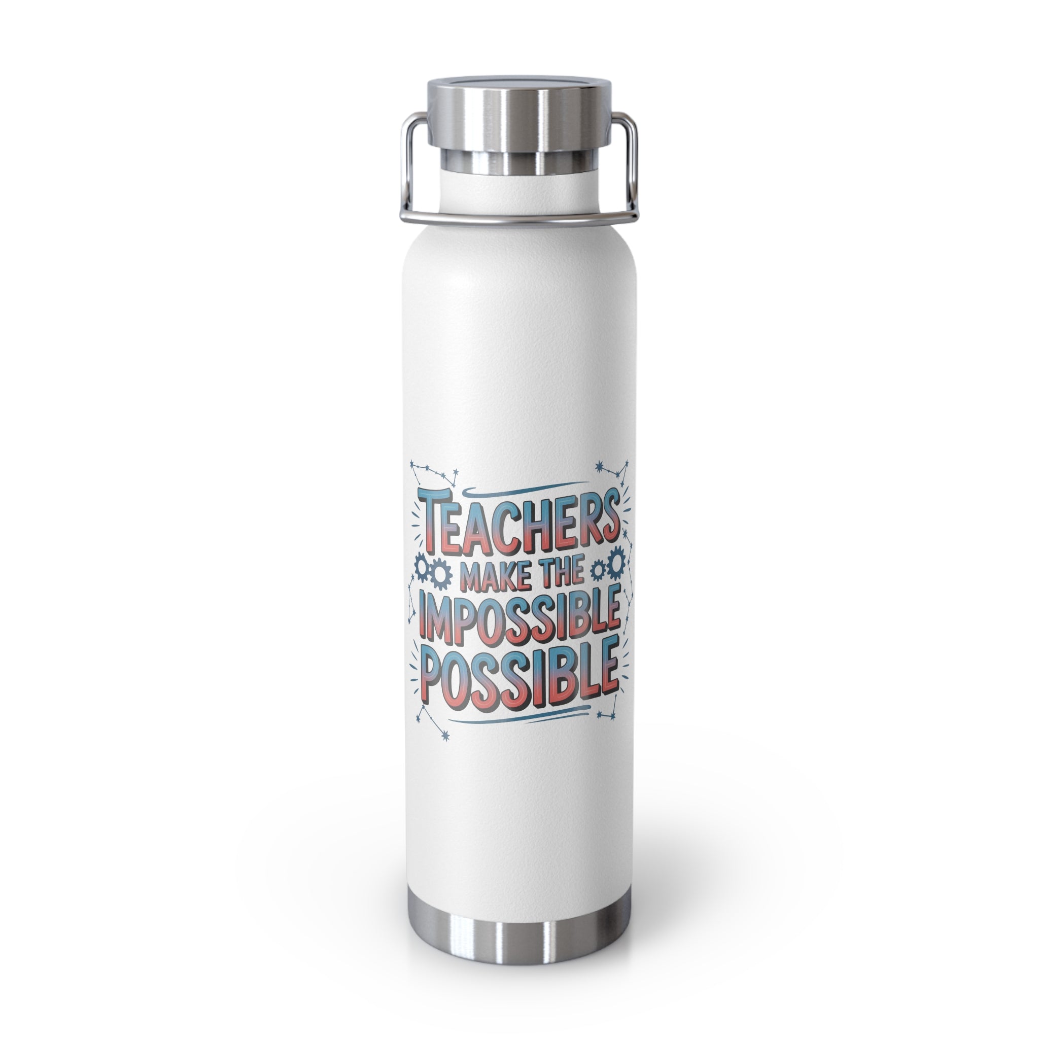 Teachers Make the Impossible Possible  -22oz Copper Teachers Tumbler