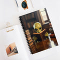 Green Alien -  Lined Spiral Notebook