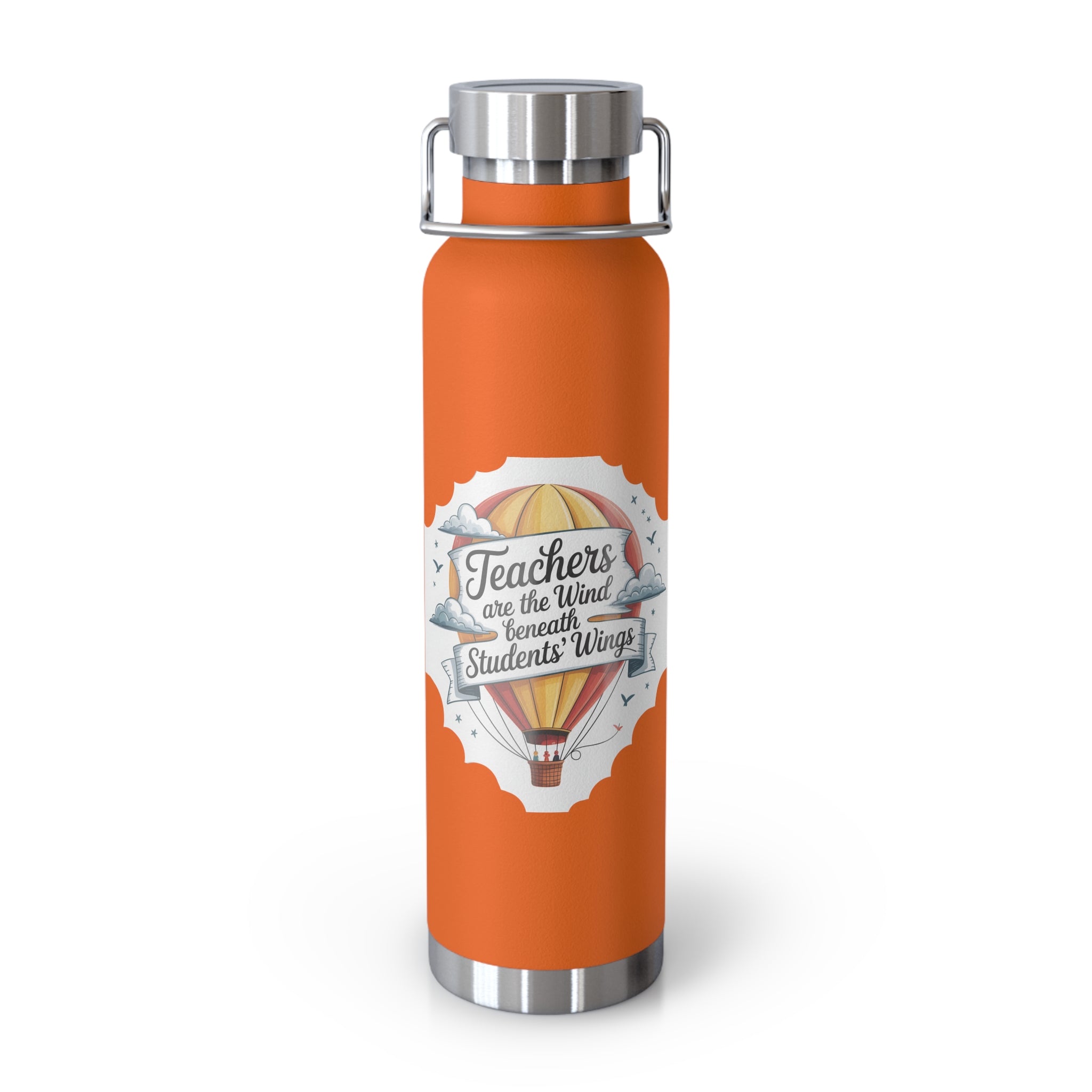 Teachers are the Wind Beneath Students' Wings  -22oz Copper Teachers Tumbler