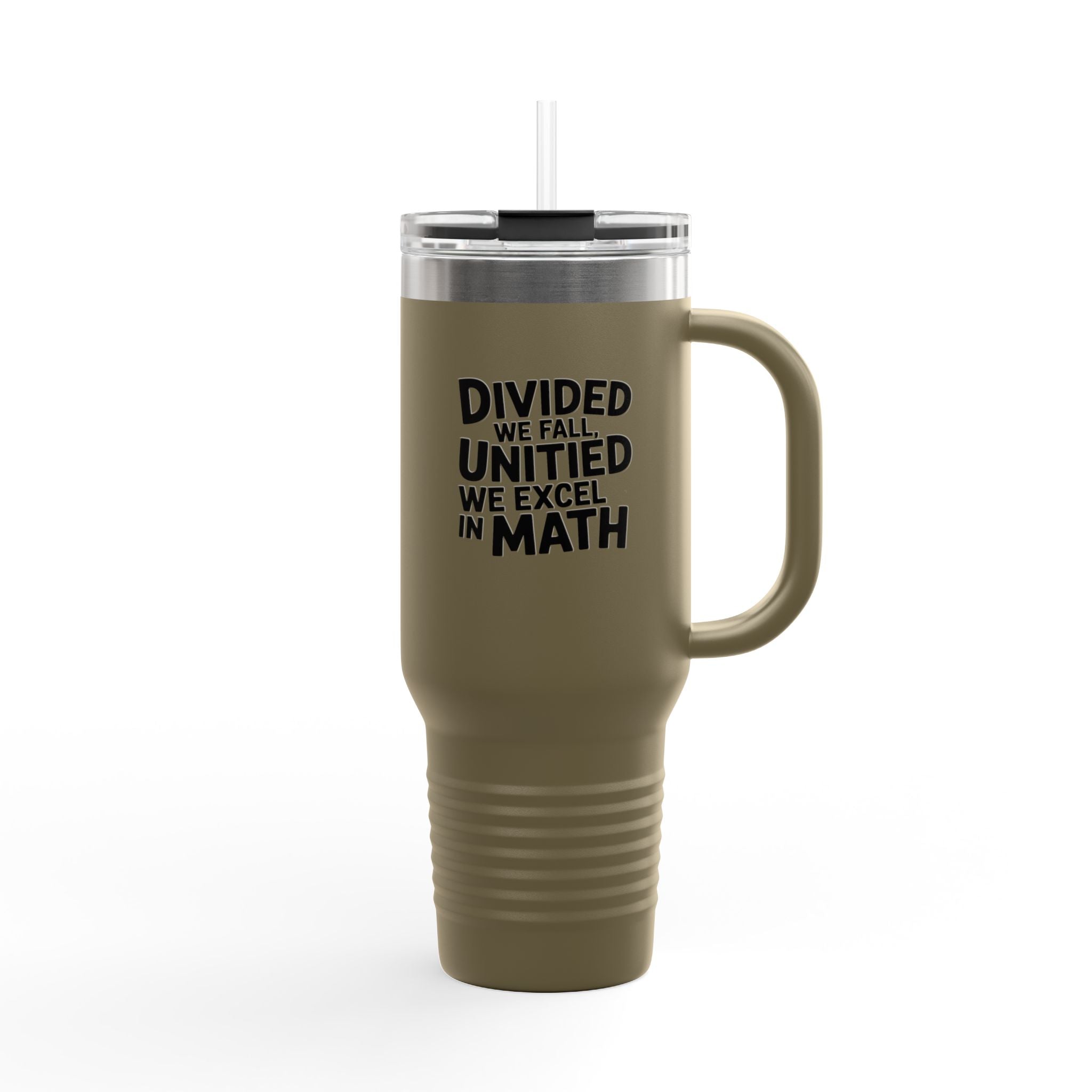 Divided We Fall, United We Excel in Math - 40oz Tumbler for Educators