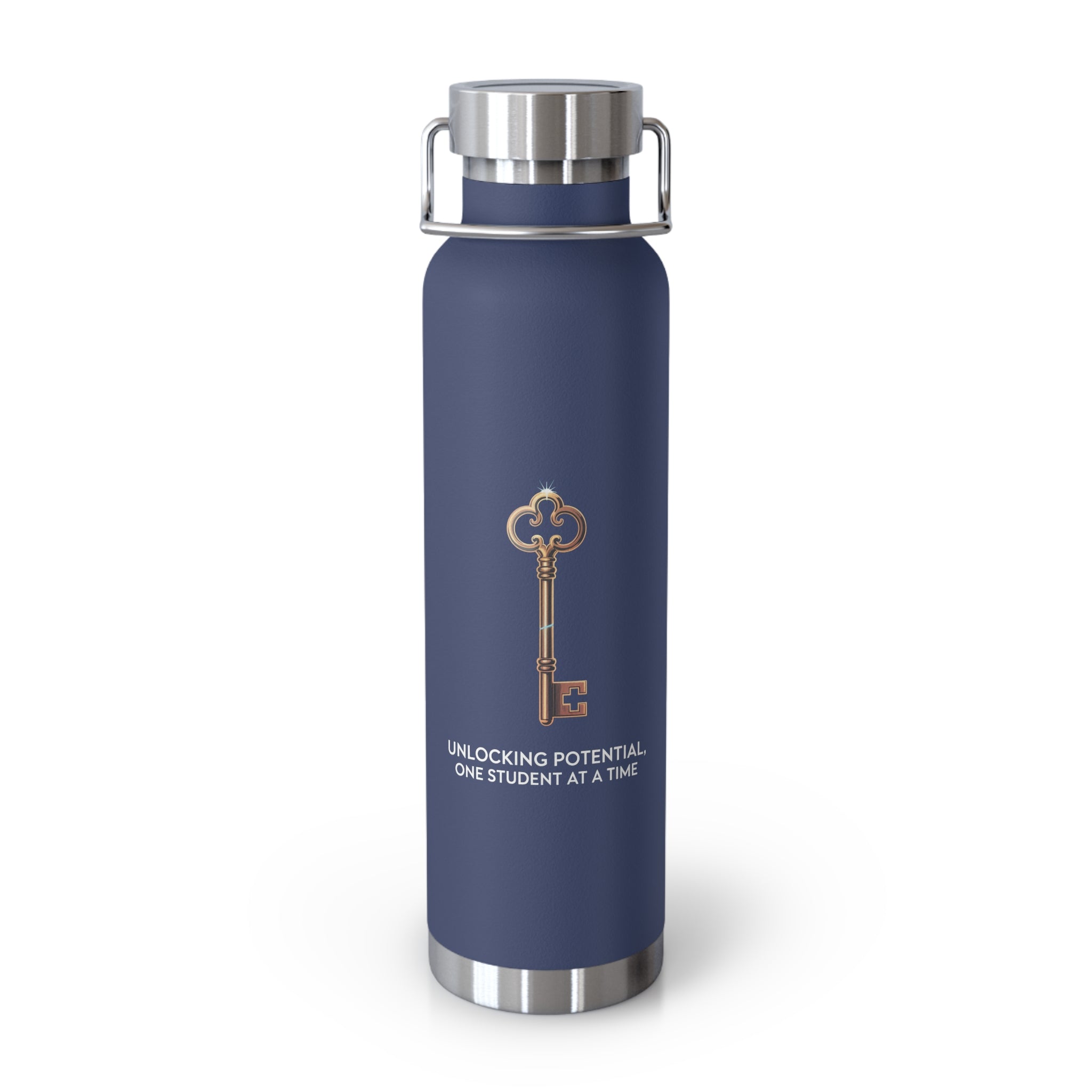 Unlocking Potential, One Student at a Time  -22oz Copper Teachers Tumbler