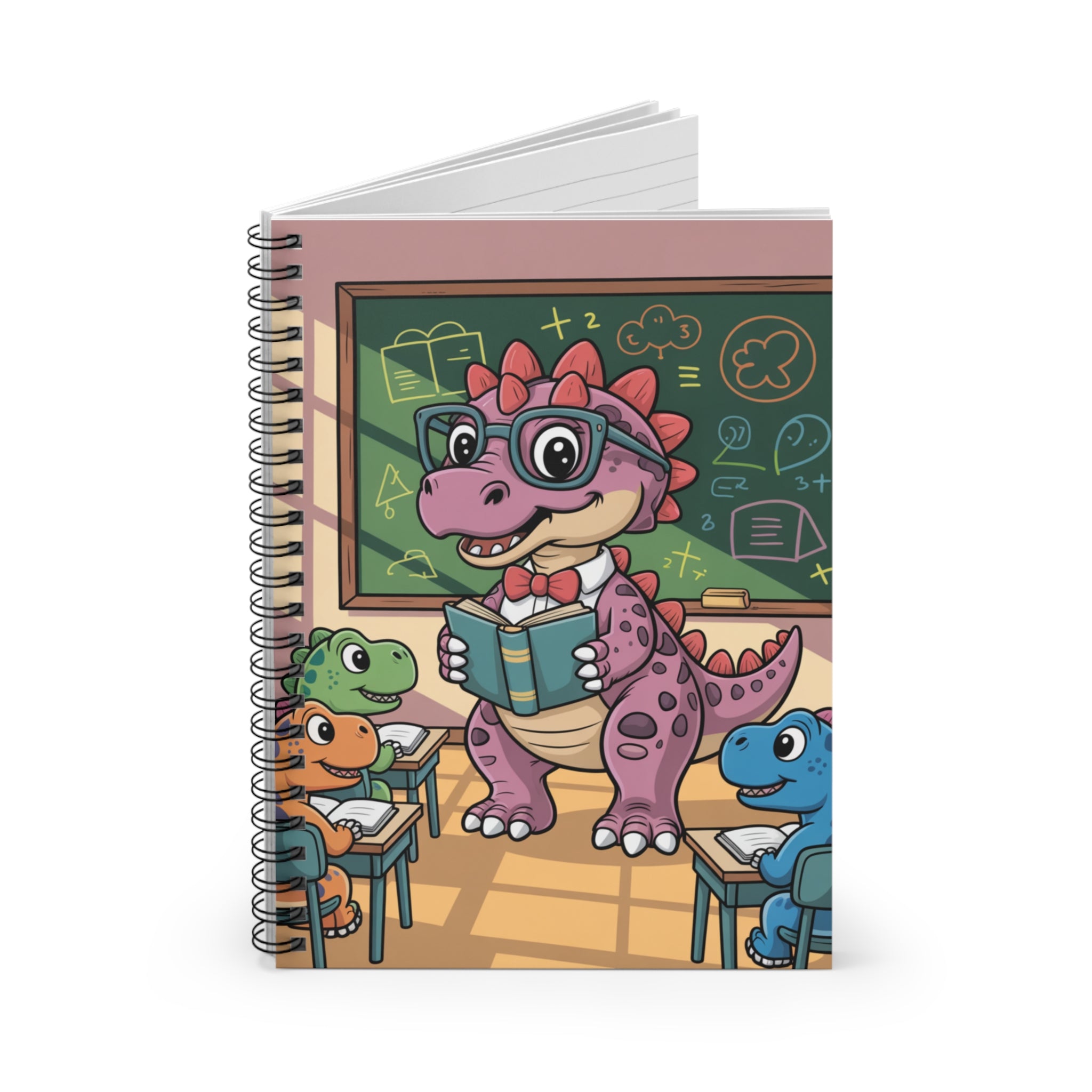 Cartoon Ankylosaurus  -  Lined Spiral Notebook