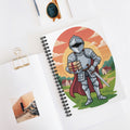 Cartoon White Knight   -  Lined Spiral Notebook