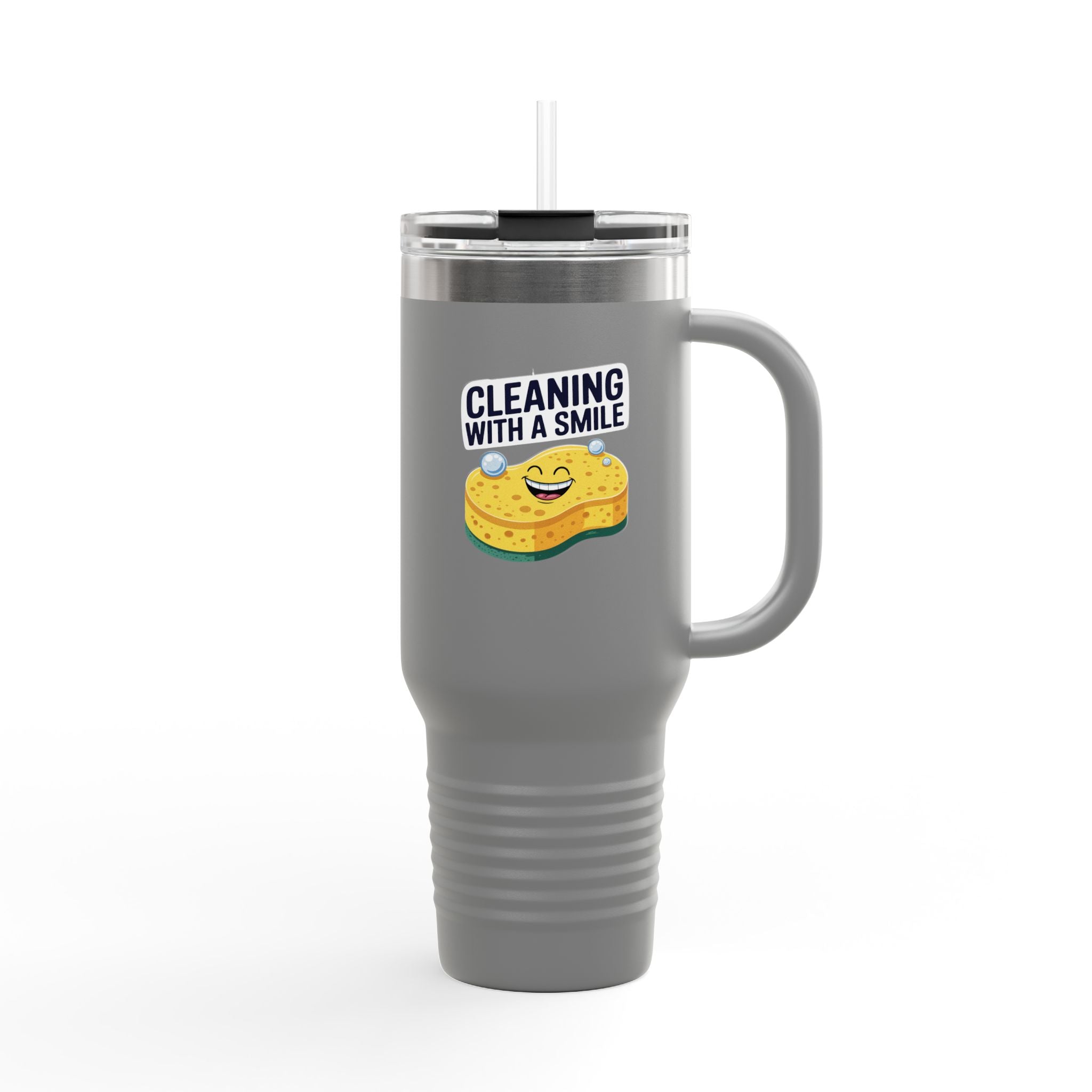 Cleaning With a Smile - 40oz Tumbler for Educators