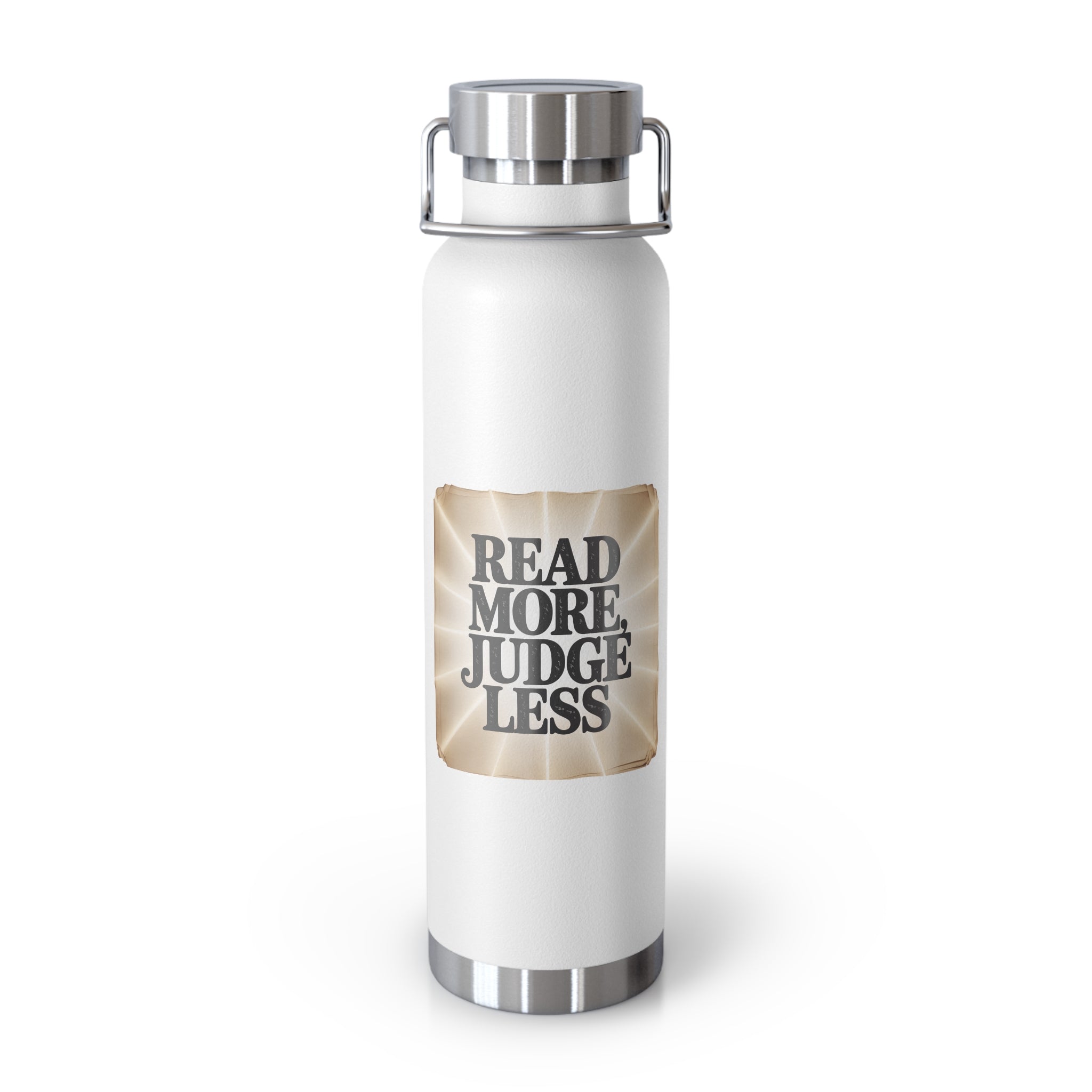 Read More, Judge Less -22oz Copper Teachers Tumbler