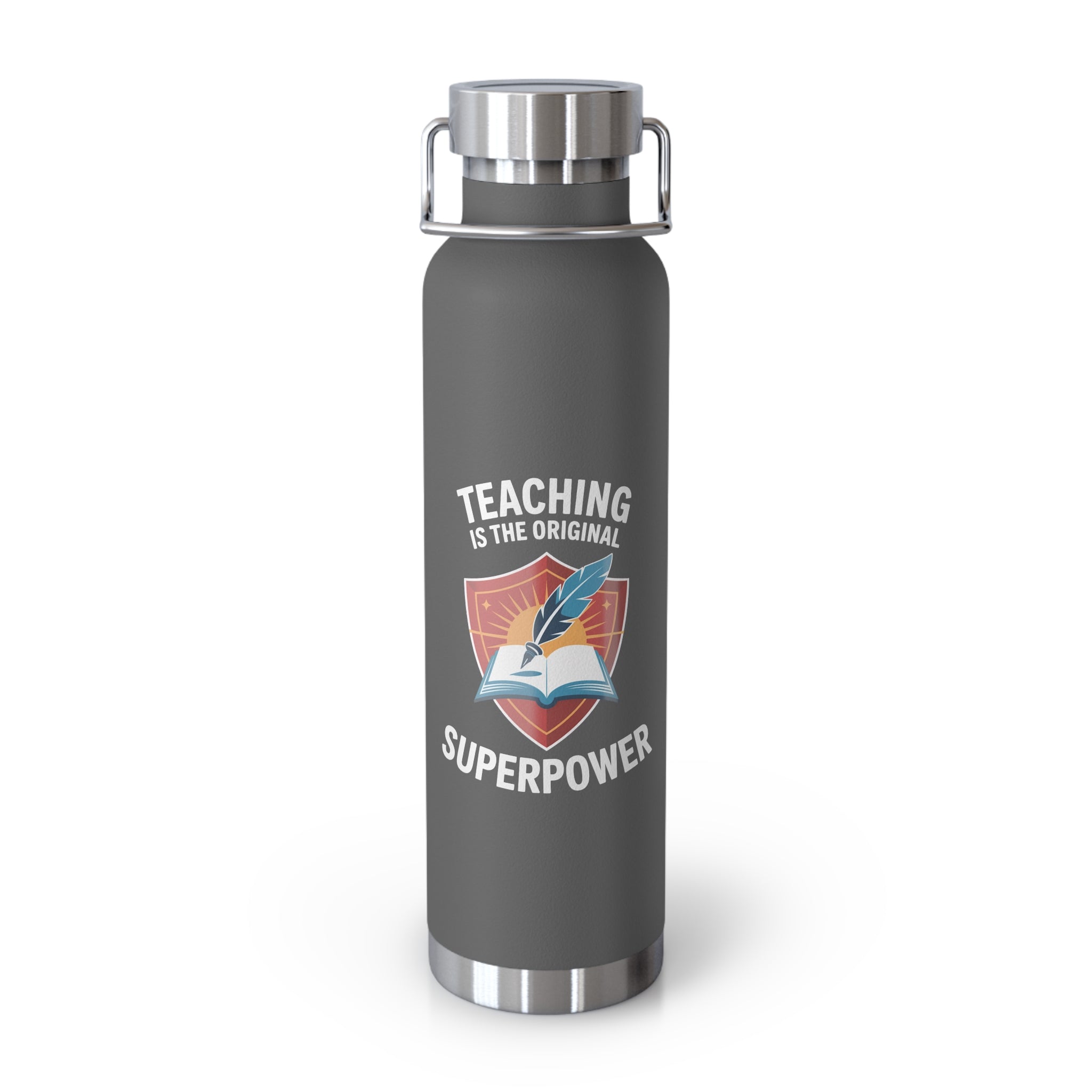Teaching is the Original Superpower  -22oz Copper Teachers Tumbler
