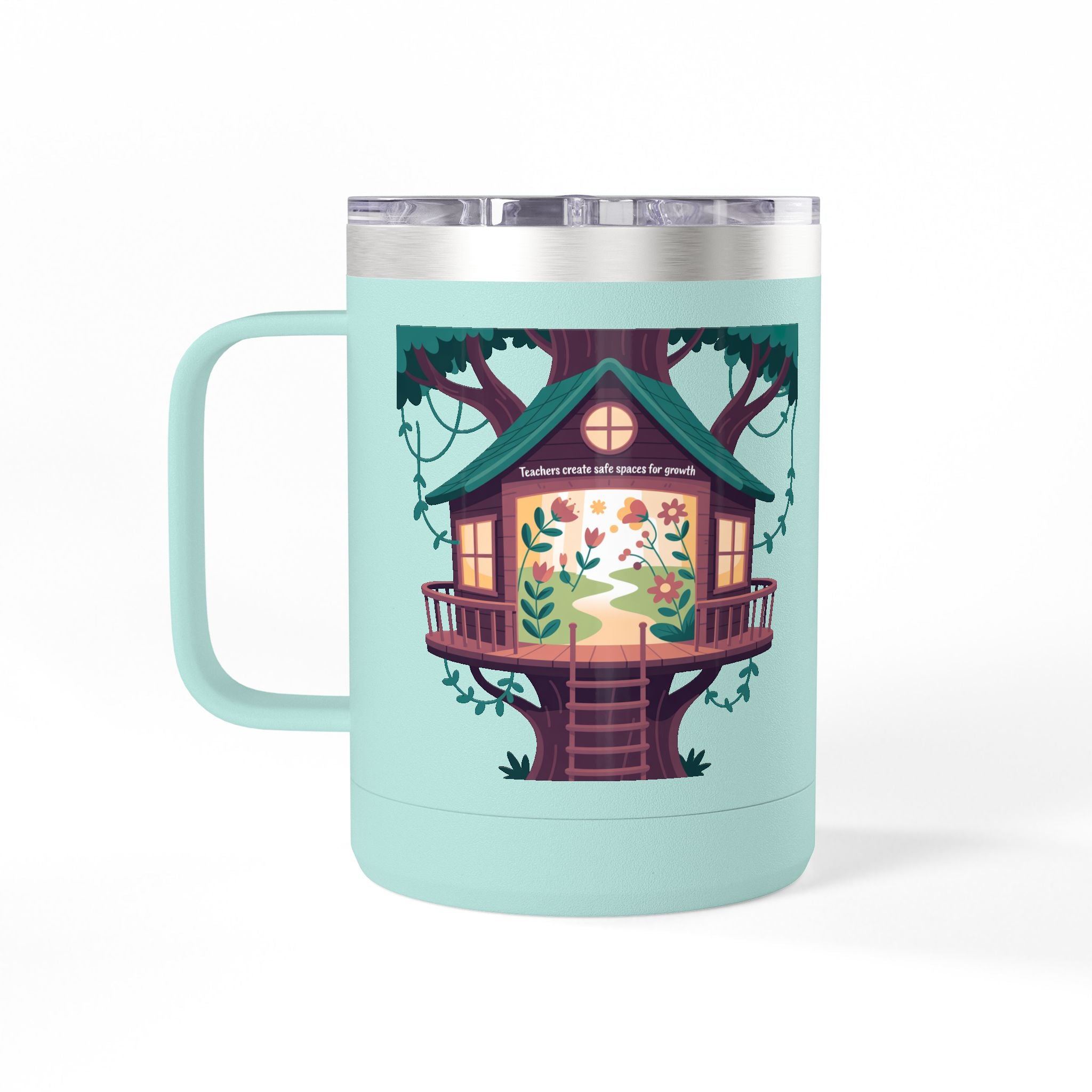 Teachers Create Safe Spaces for Growth  - 15oz Teacher Coffee Mug