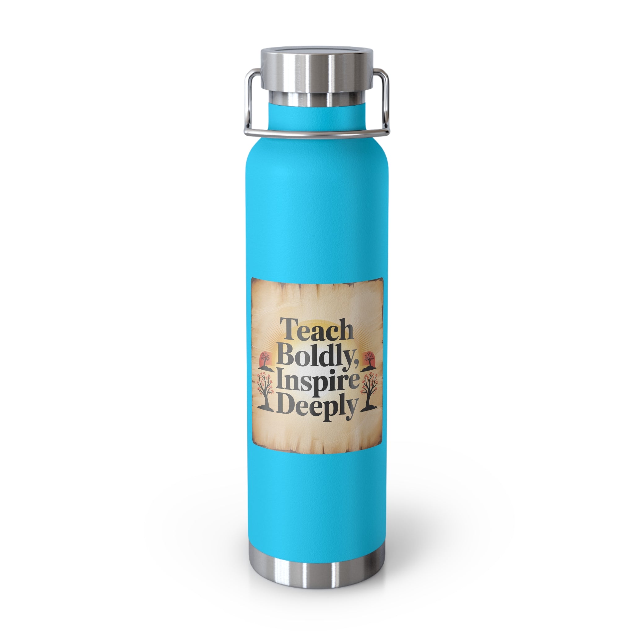 Teach Boldly, Inspire Deeply  -22oz Copper Teachers Tumbler