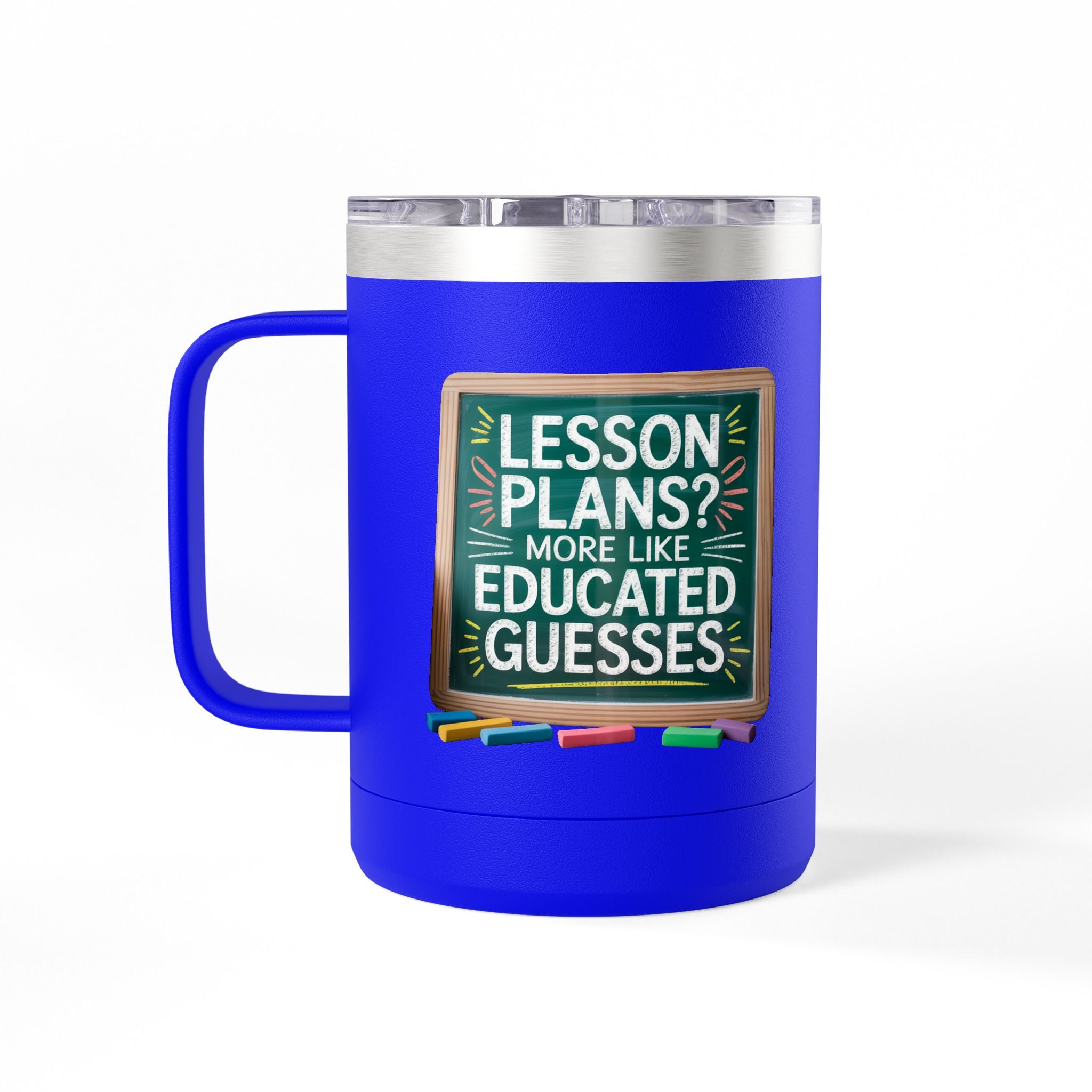 Lesson Plans more like Educated Guesses - 15oz Teacher Coffee Mug