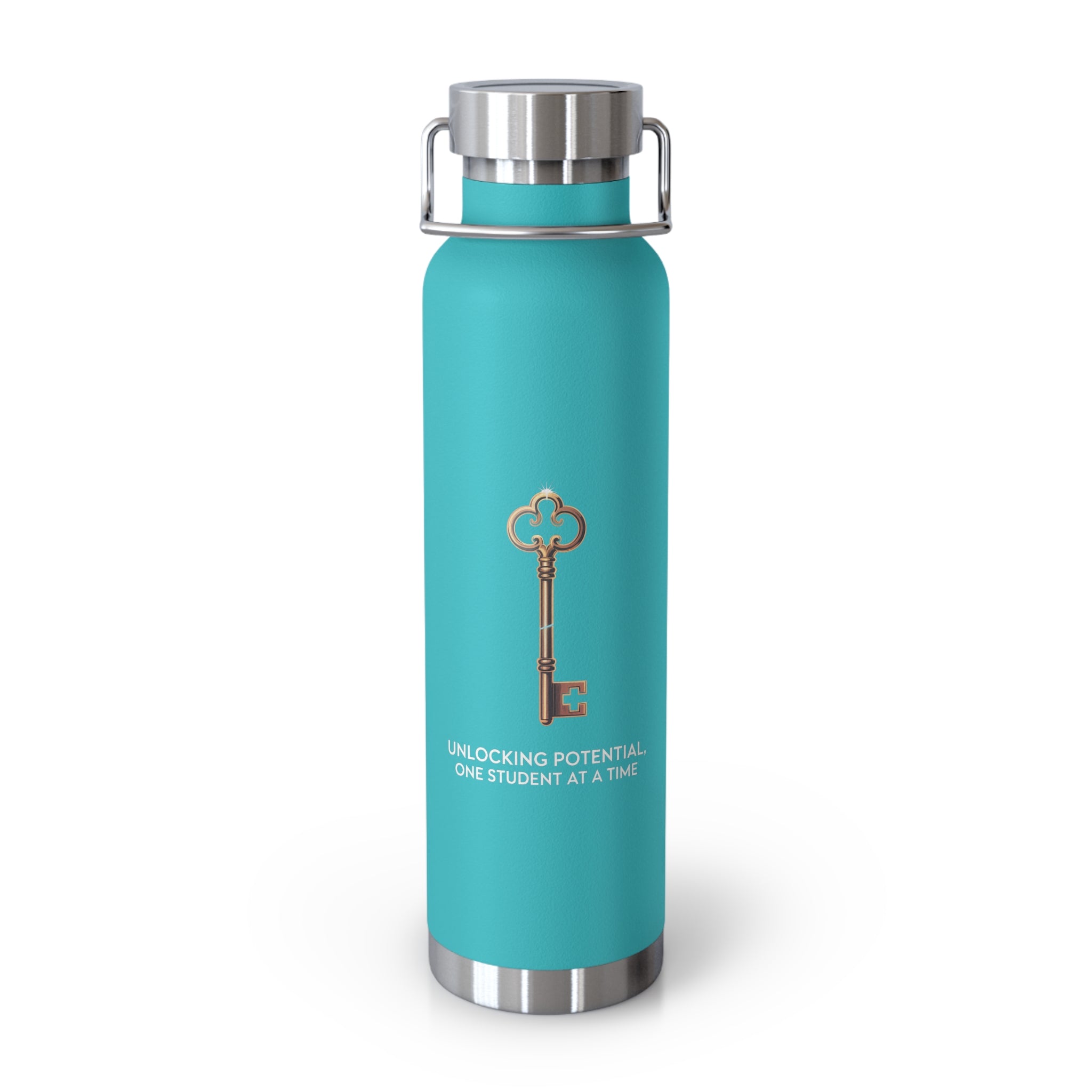 Unlocking Potential, One Student at a Time  -22oz Copper Teachers Tumbler