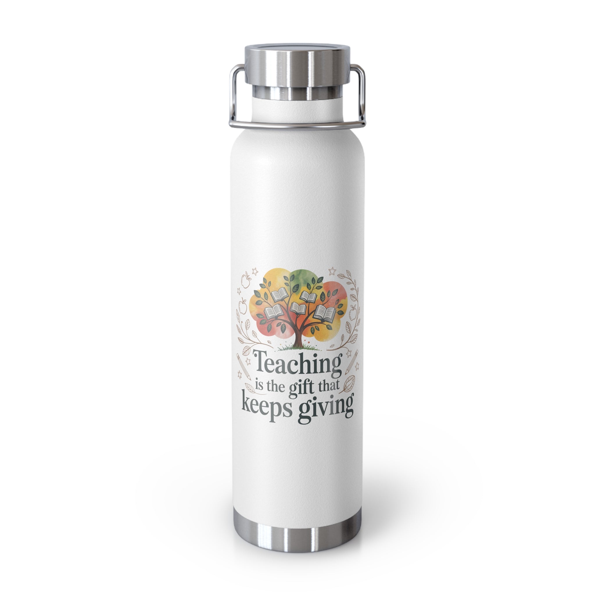 Teaching is the Gift that Keeps Giving  -22oz Copper Teachers Tumbler