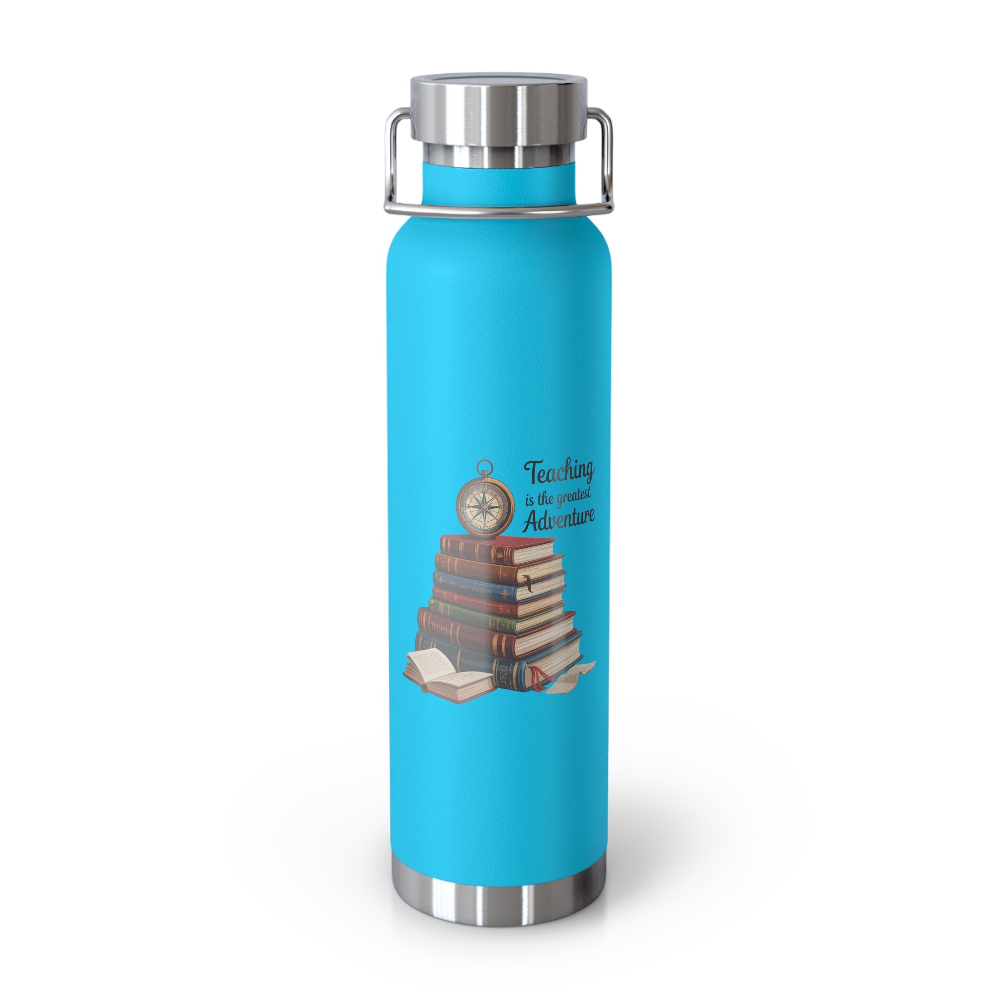 Teaching is the Greatest Adventure  -22oz Copper Teachers Tumbler