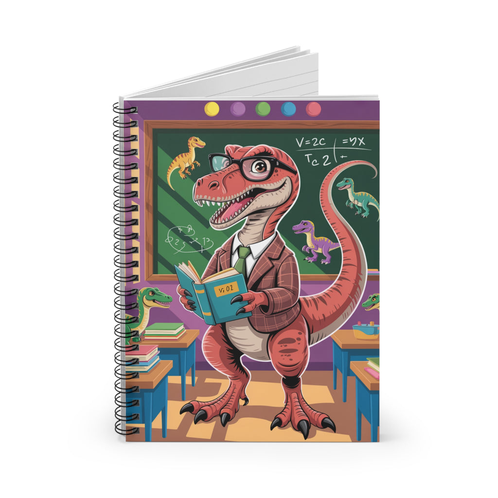 Cartoon T.Rex  -  Lines Spiral Notebook