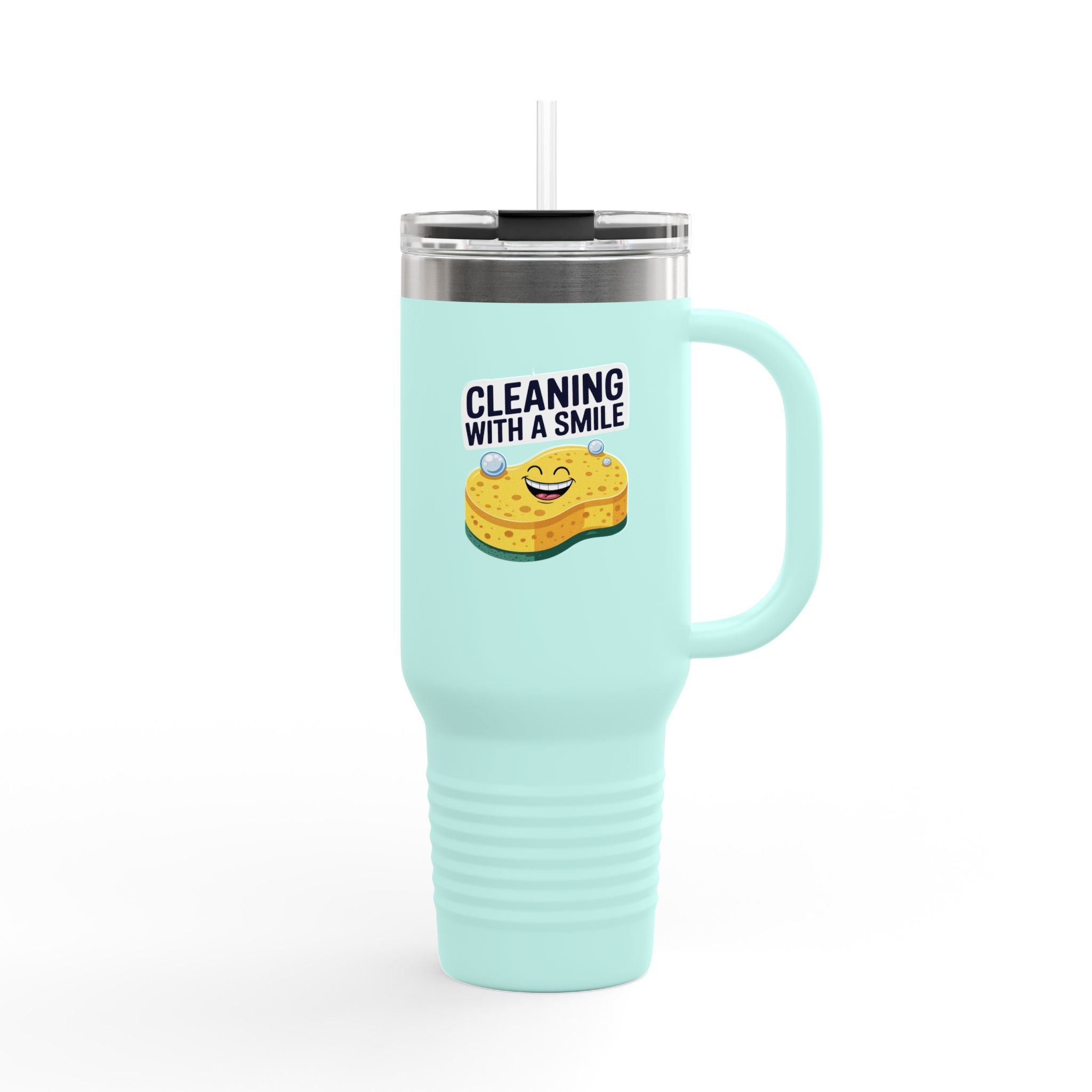 Cleaning With a Smile - 40oz Tumbler for Educators
