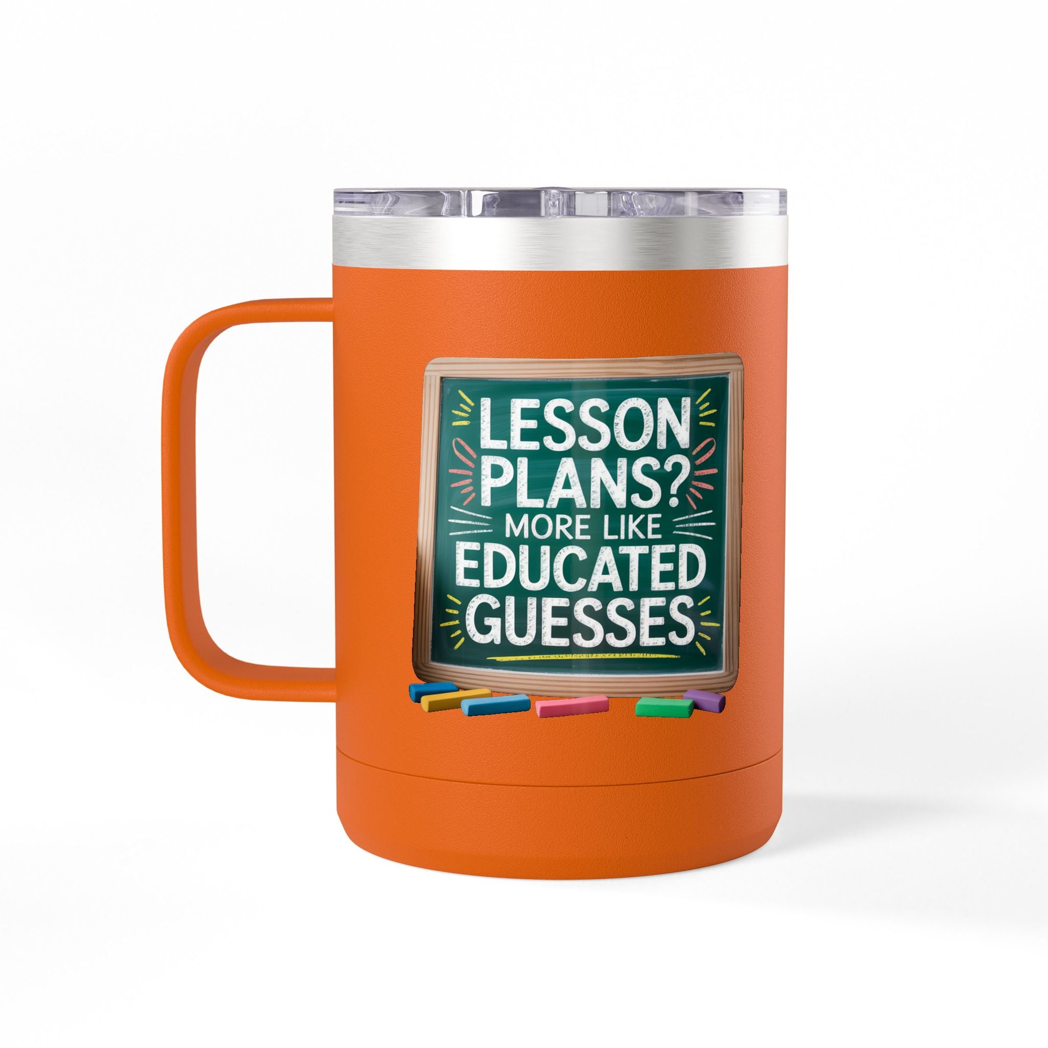 Lesson Plans more like Educated Guesses - 15oz Teacher Coffee Mug