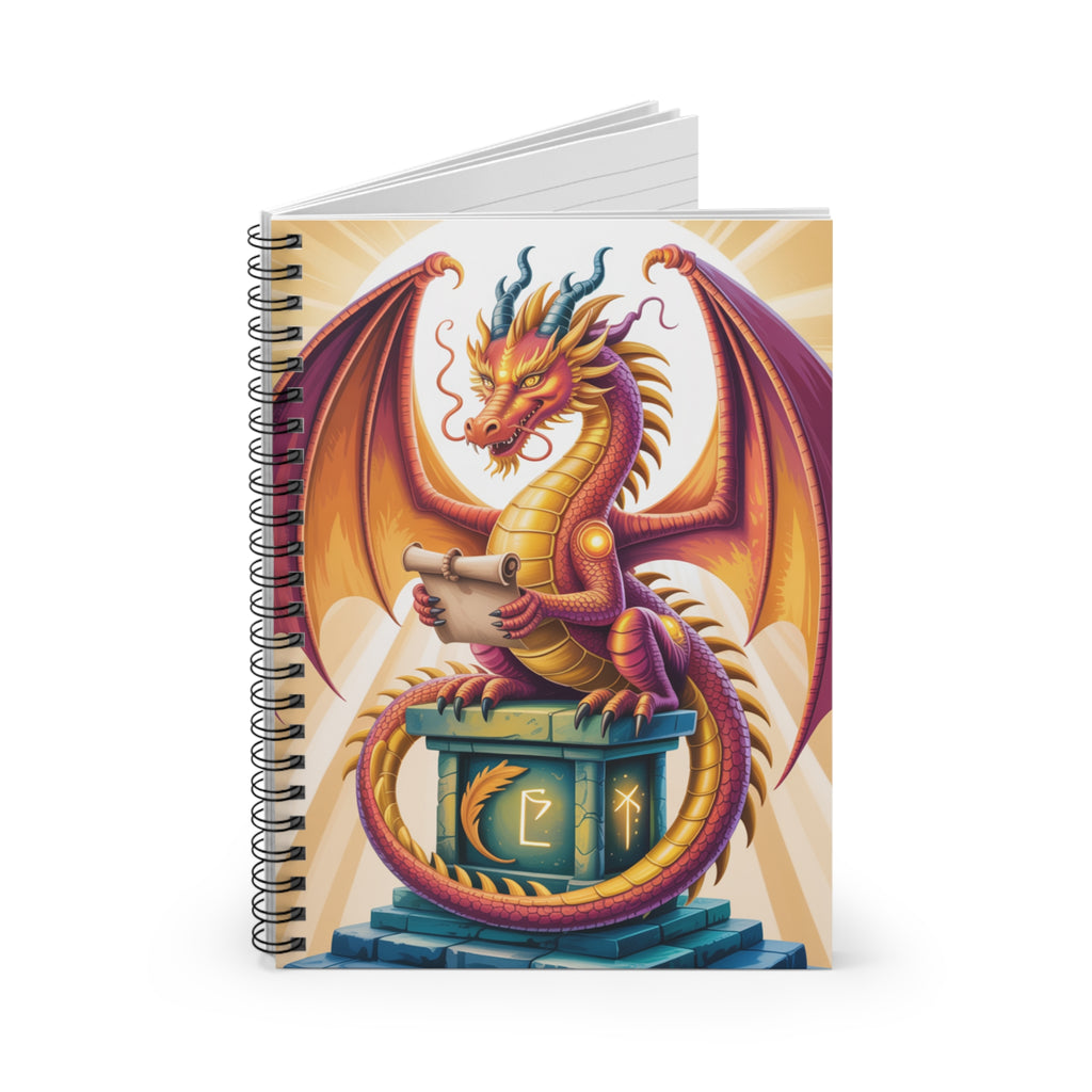 Golden Dragon   -  Lined Spiral Notebook