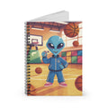 Blue Coach Alien -  Lined Spiral Notebook