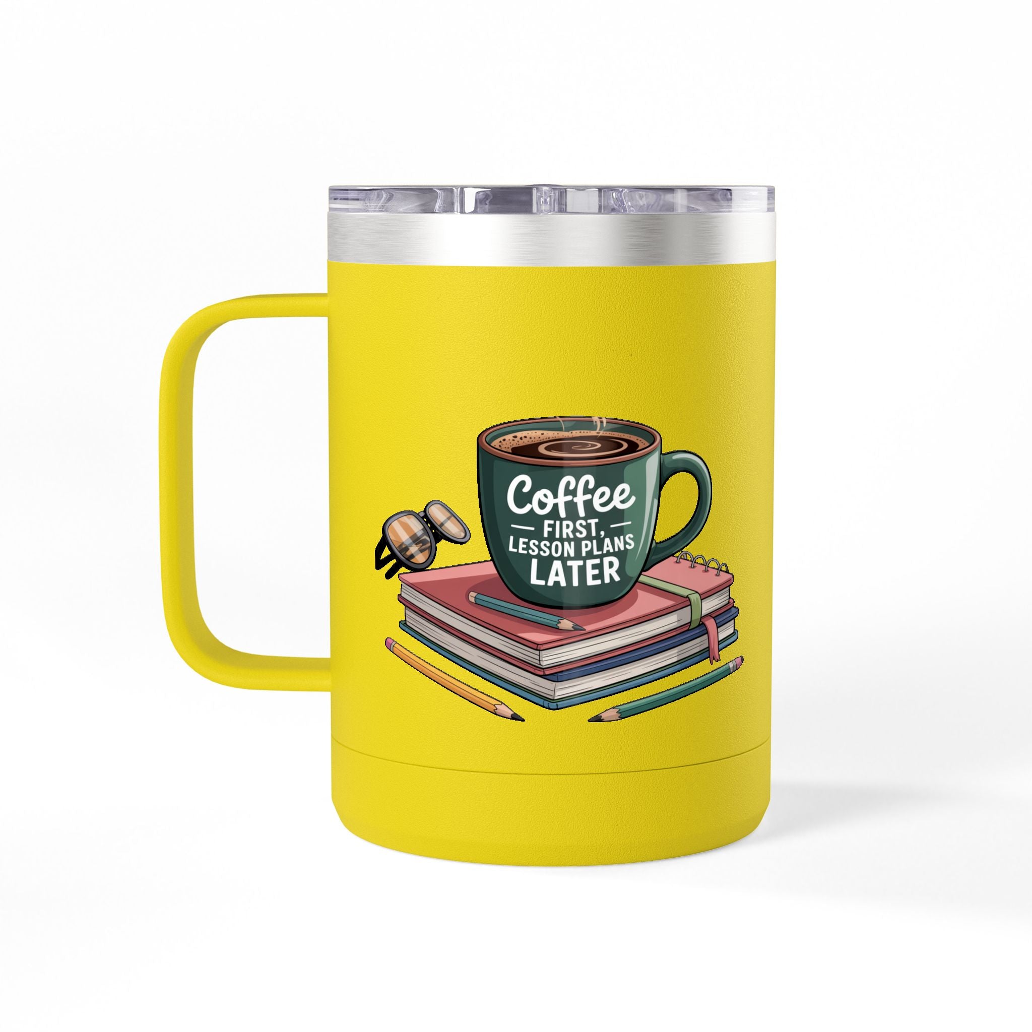 Coffee First, Lesson Plans Later - 15oz Teacher Coffee Mug