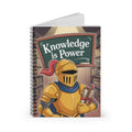 Cartoon Gold Knight  -  Lined Spiral Notebook