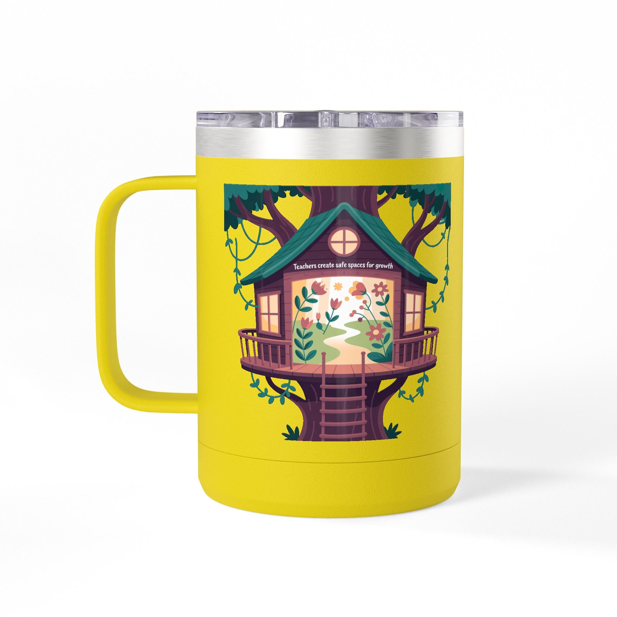 Teachers Create Safe Spaces for Growth  - 15oz Teacher Coffee Mug