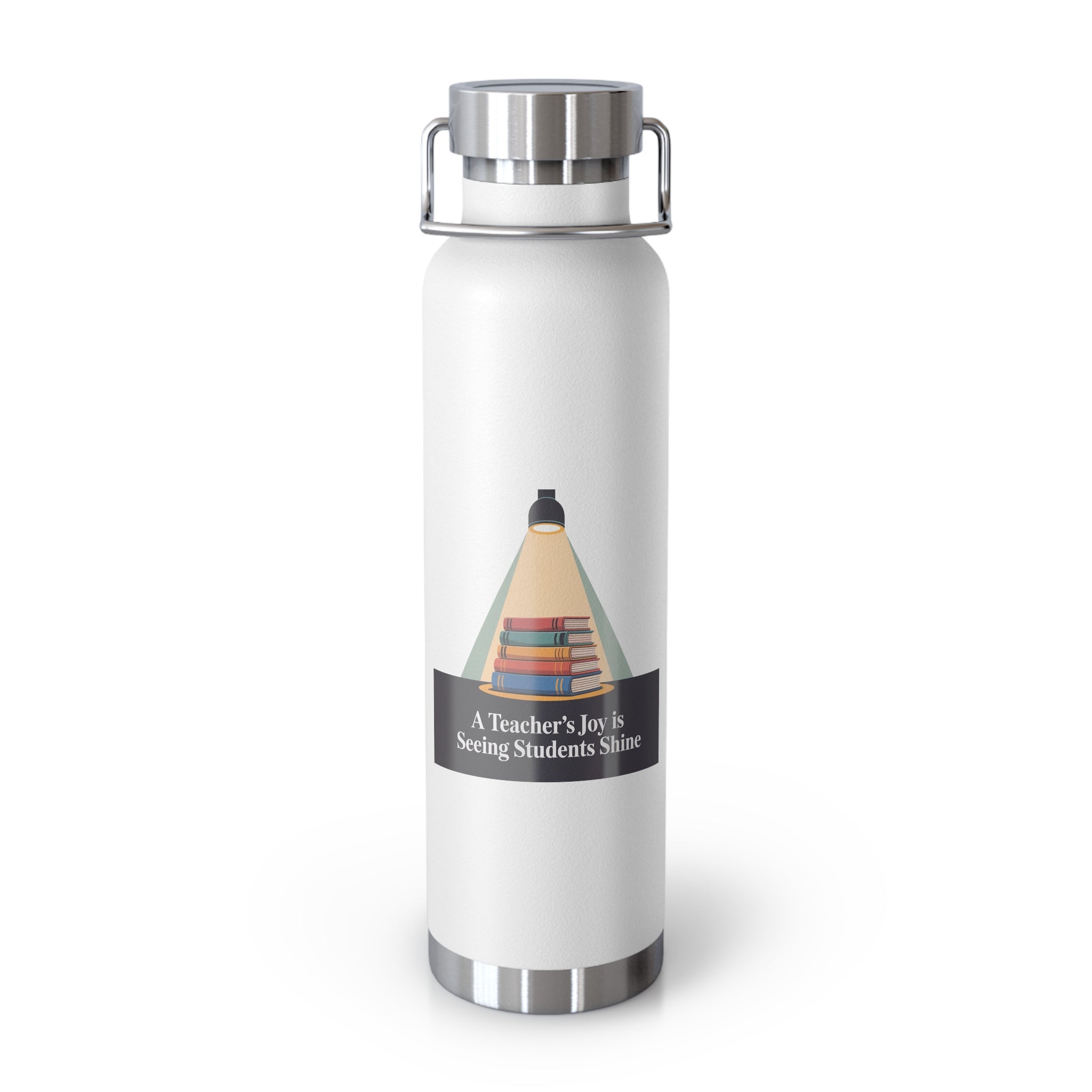 A Teacher's Joy is Seeing Students Shine  -22oz Copper Teachers Tumbler