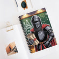 Cartoon Black Knight  -  Lined Spiral Notebook