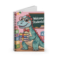 Cartoon Carnotaurus  -  Lined Spiral Notebook
