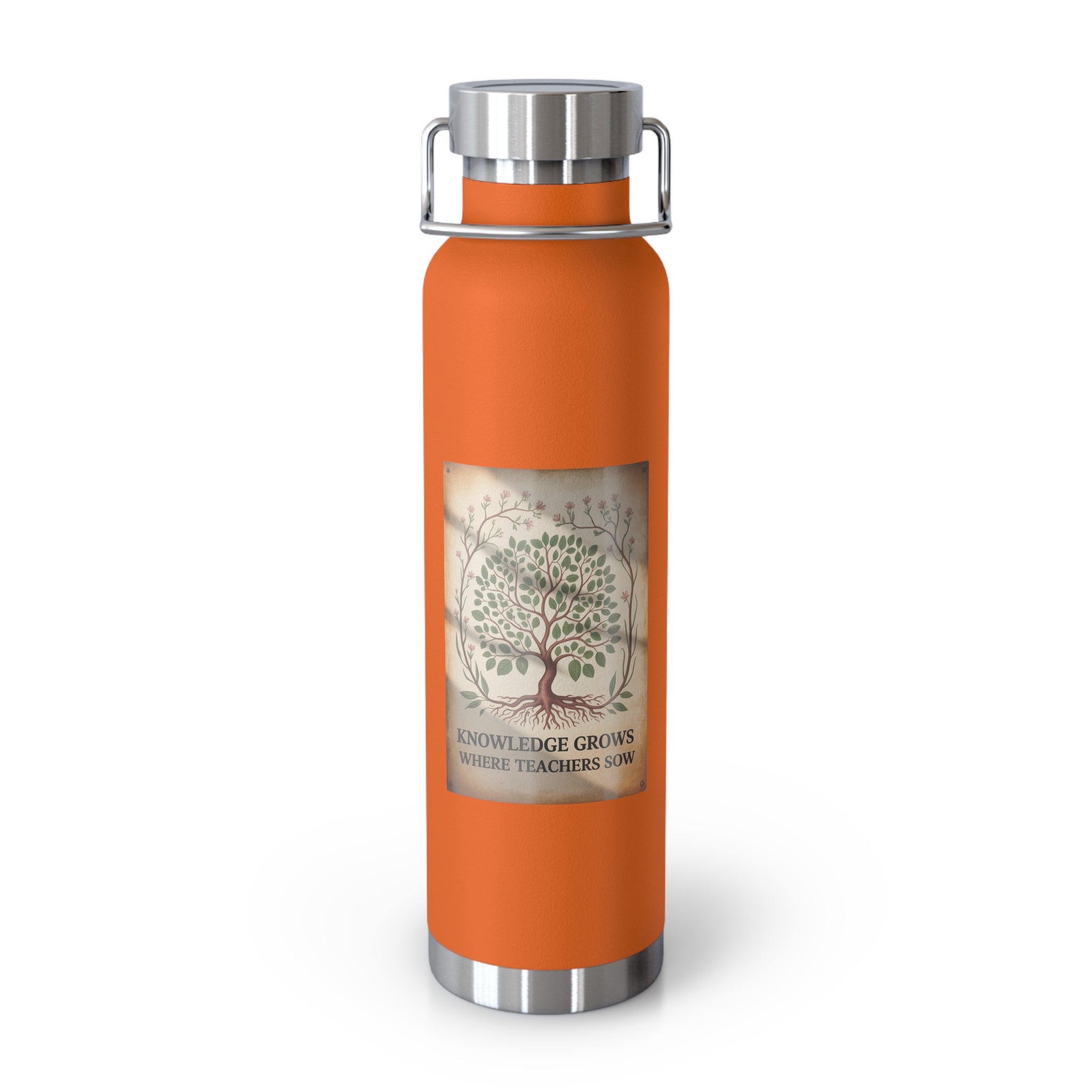 Knowledge Grows Where Teachers Sow  -22oz Copper Teachers Tumbler