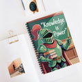 Cartoon Green Knight  -  Lined Spiral Notebook