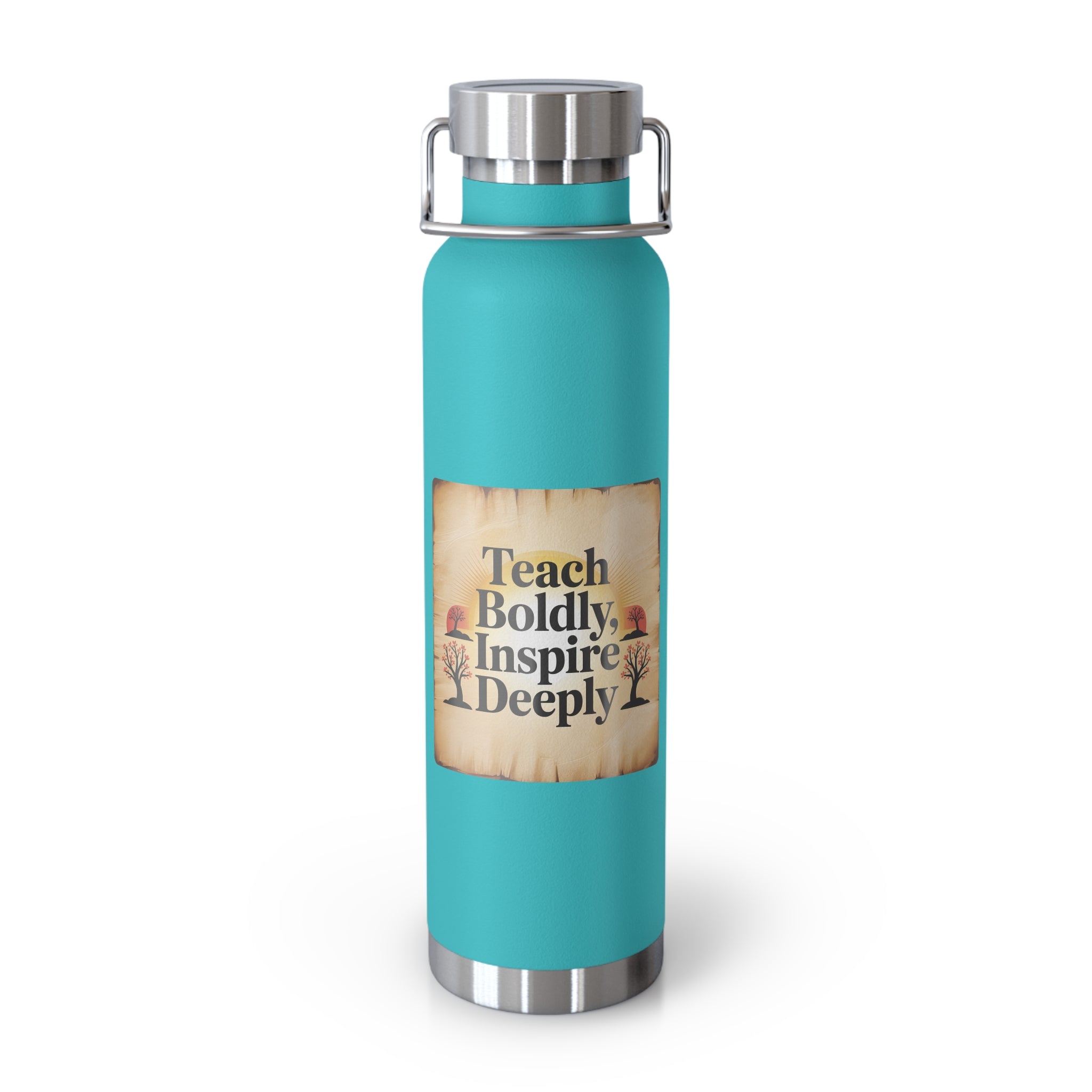 Teach Boldly, Inspire Deeply  -22oz Copper Teachers Tumbler