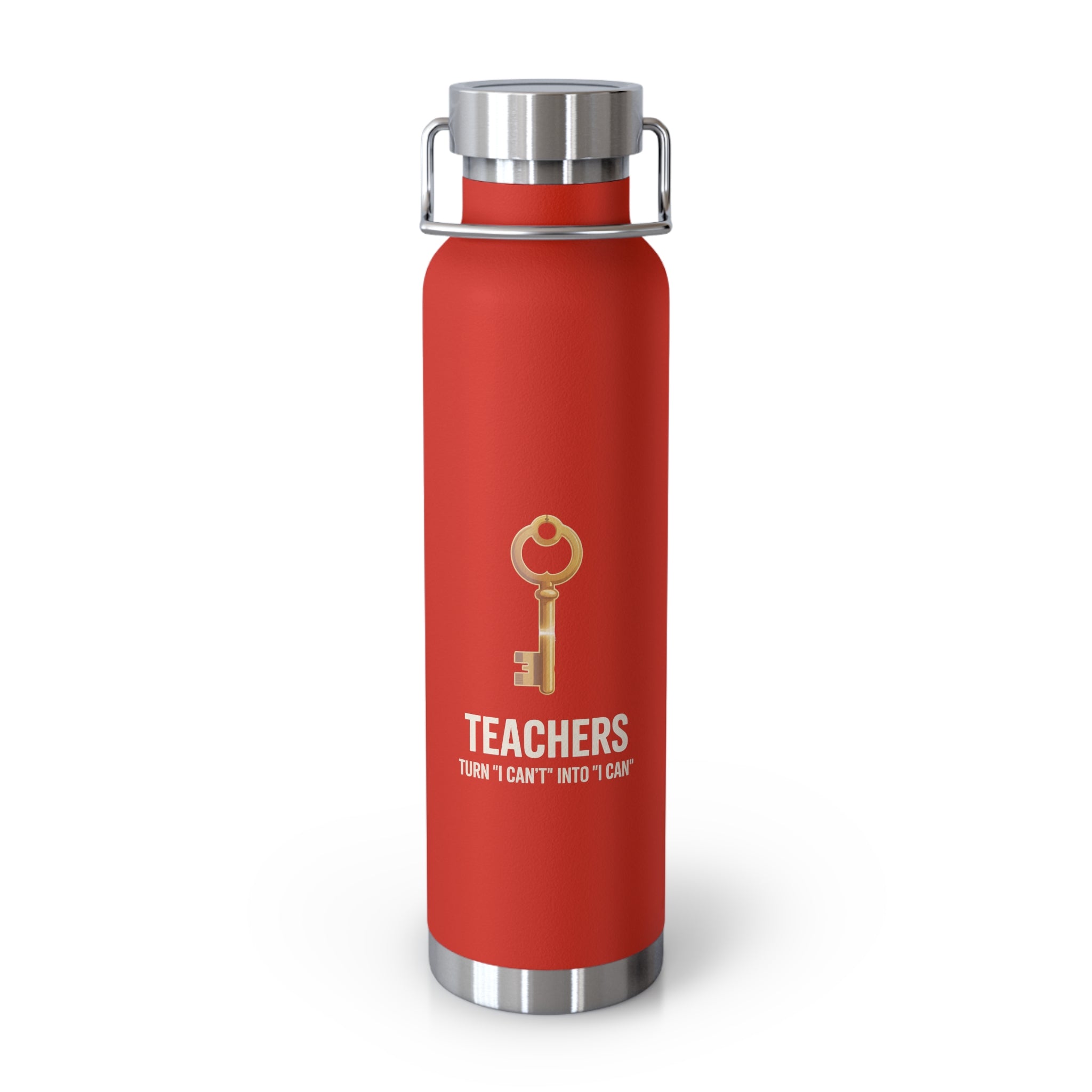 Teachers Turn "I Can't" Into "I Can" -22oz Copper Teachers Tumbler