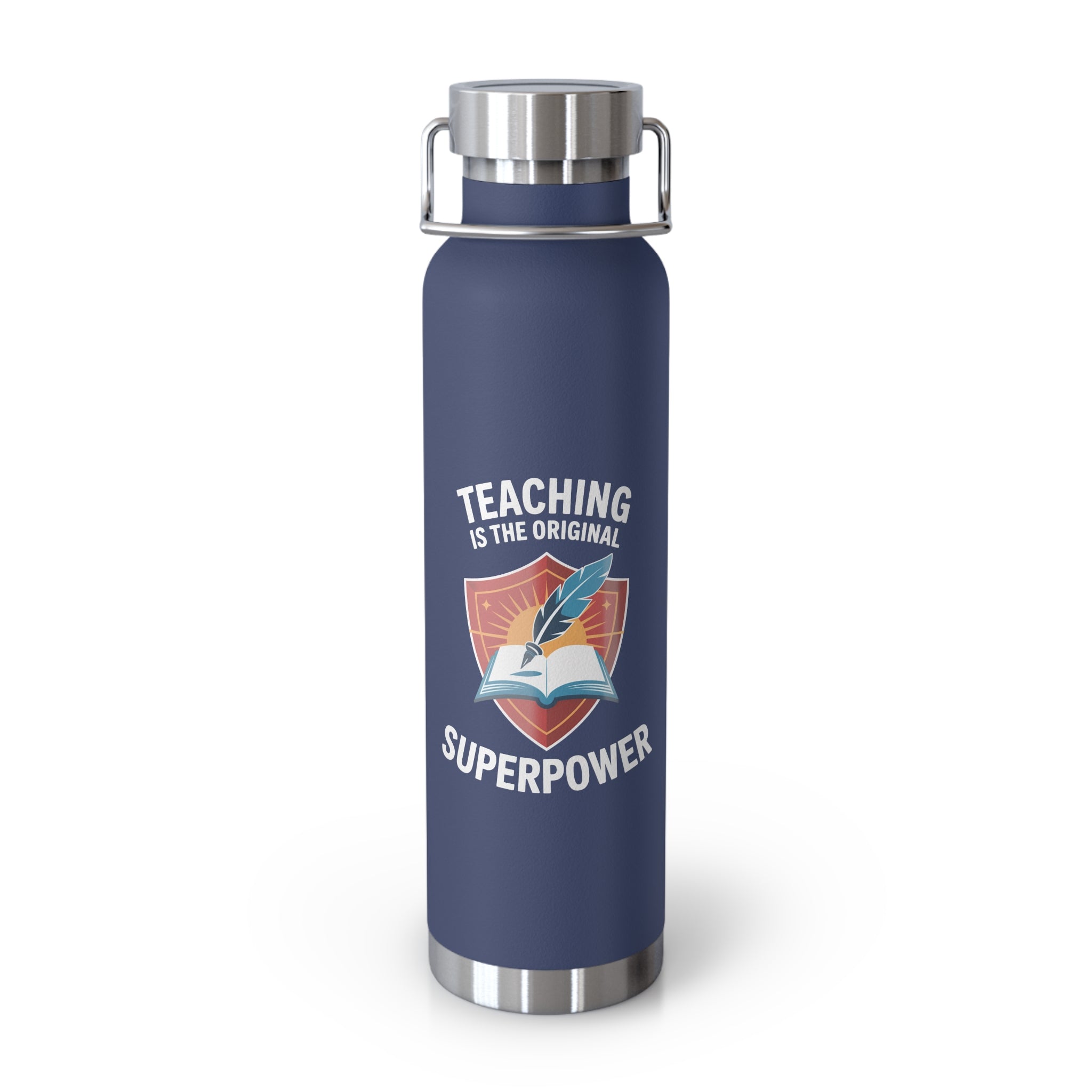 Teaching is the Original Superpower  -22oz Copper Teachers Tumbler