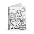 Cartoon Brontosaurus  -  Lined Spiral Notebook