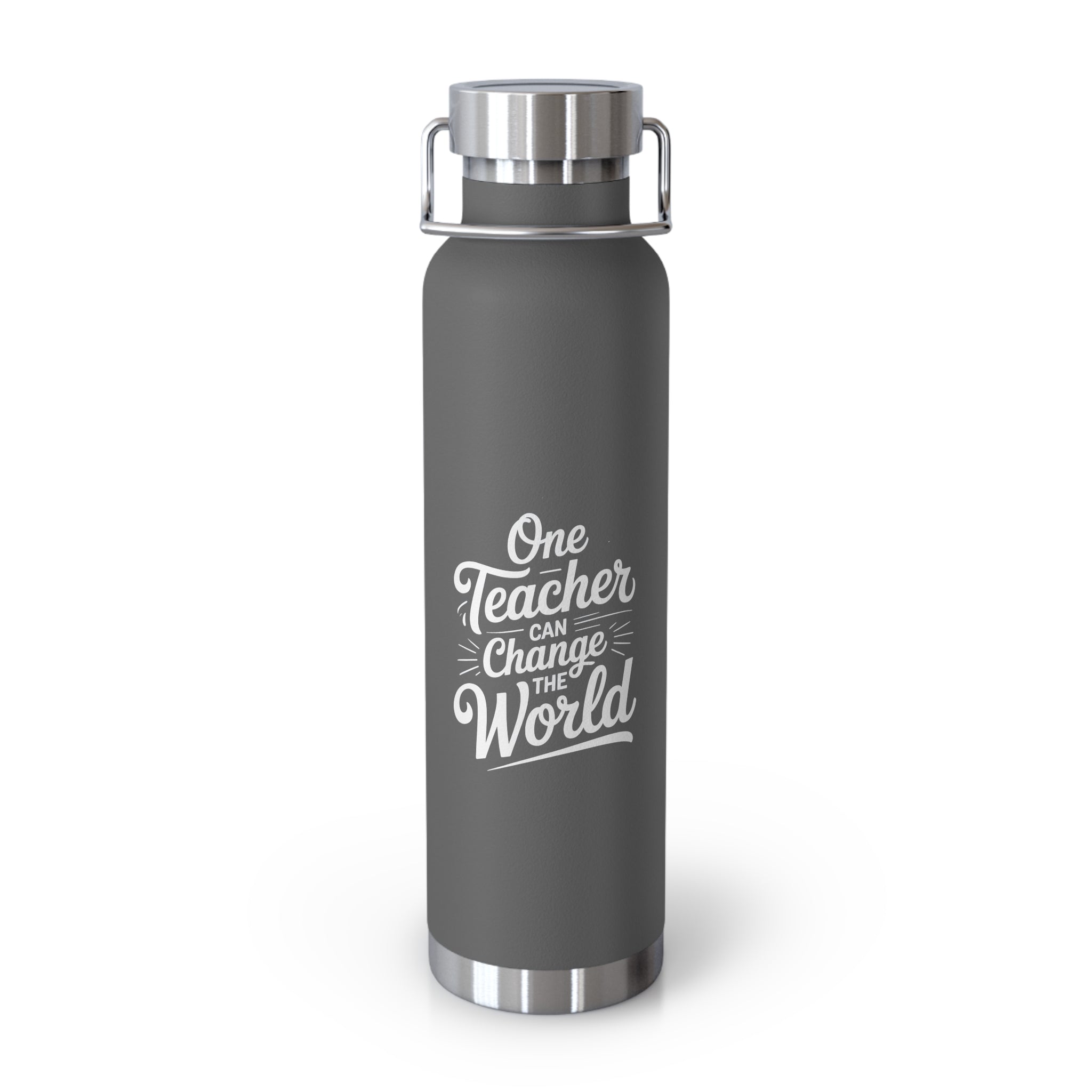 One Teacher can Change the World  -22oz Copper Teachers Tumbler