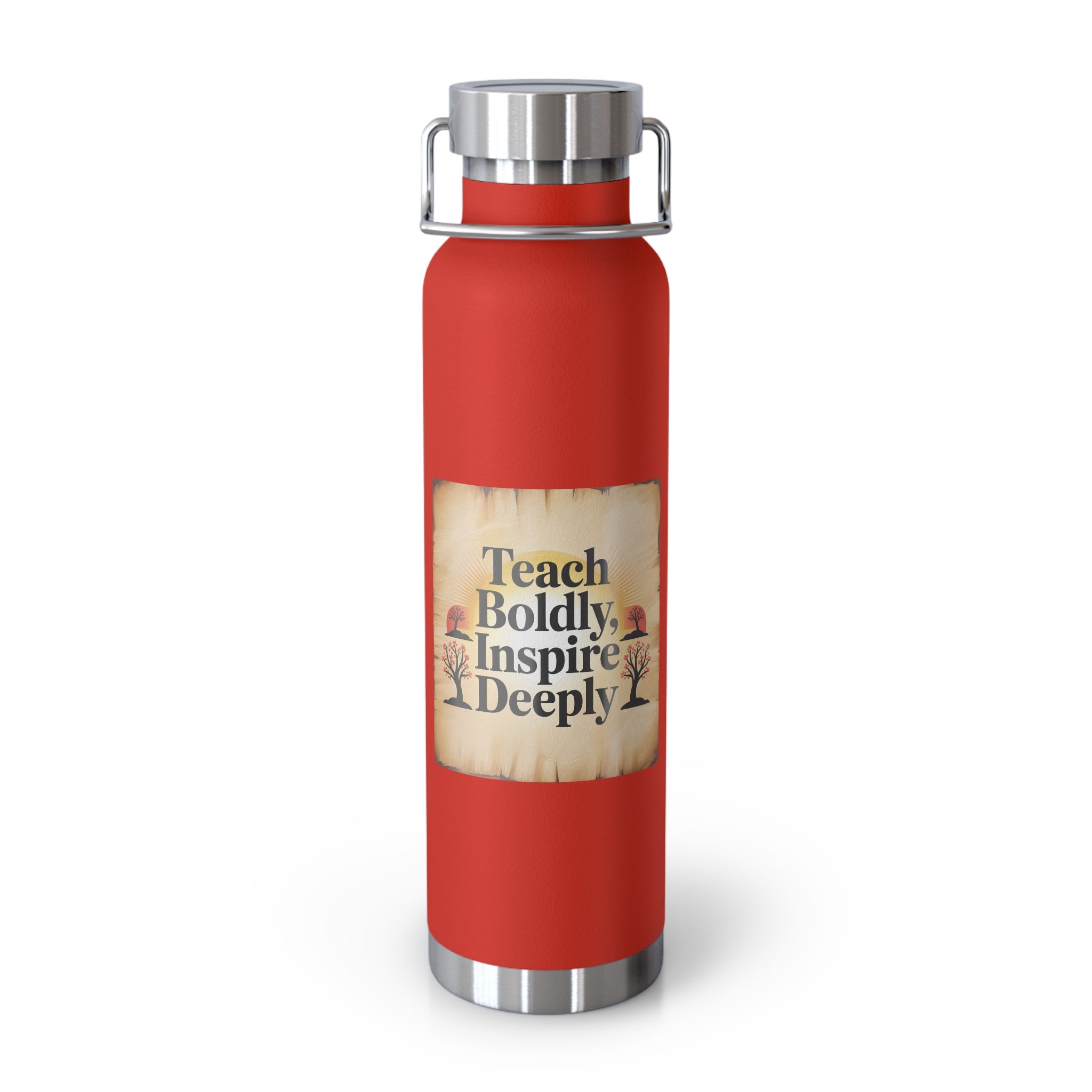 Teach Boldly, Inspire Deeply  -22oz Copper Teachers Tumbler