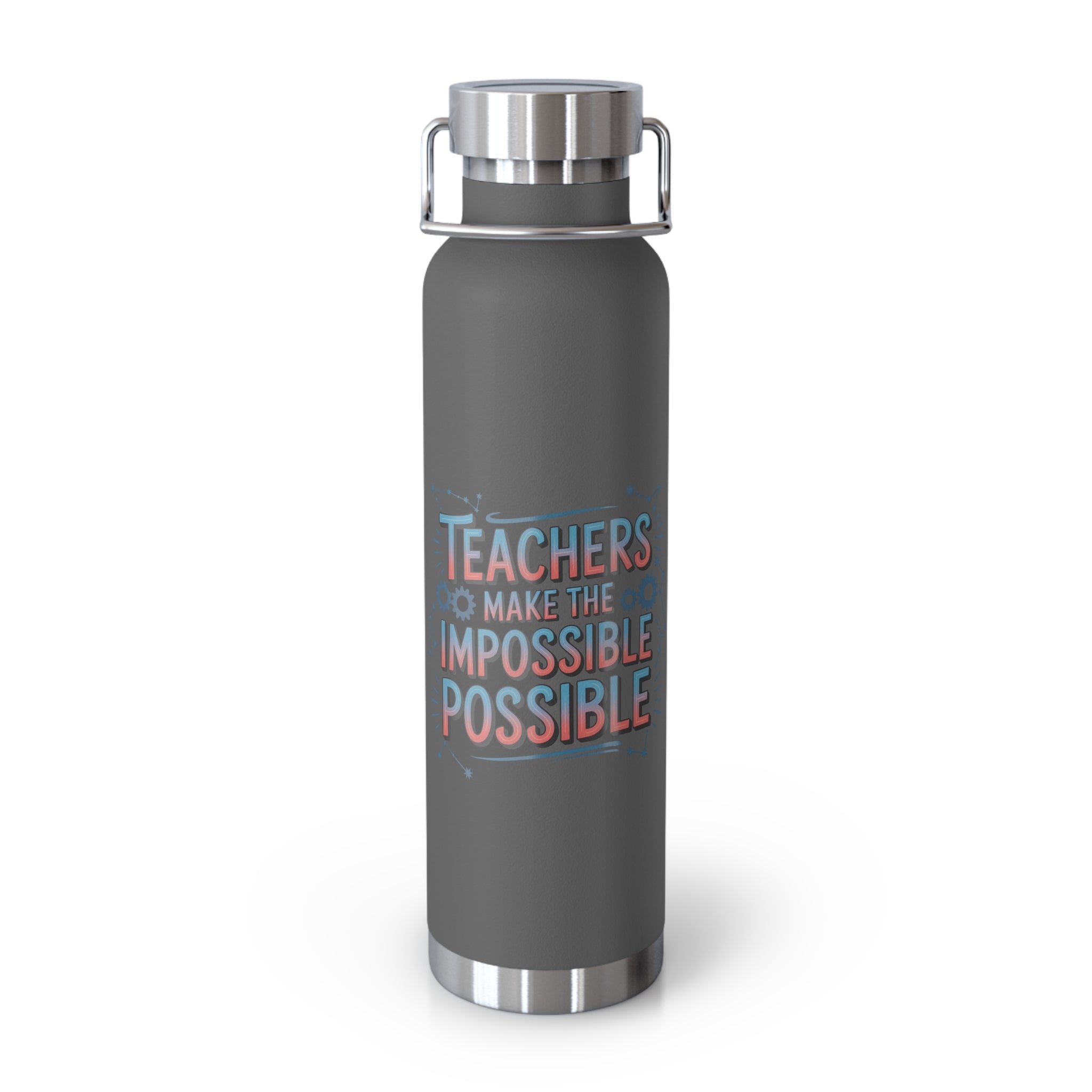 Teachers Make the Impossible Possible  -22oz Copper Teachers Tumbler