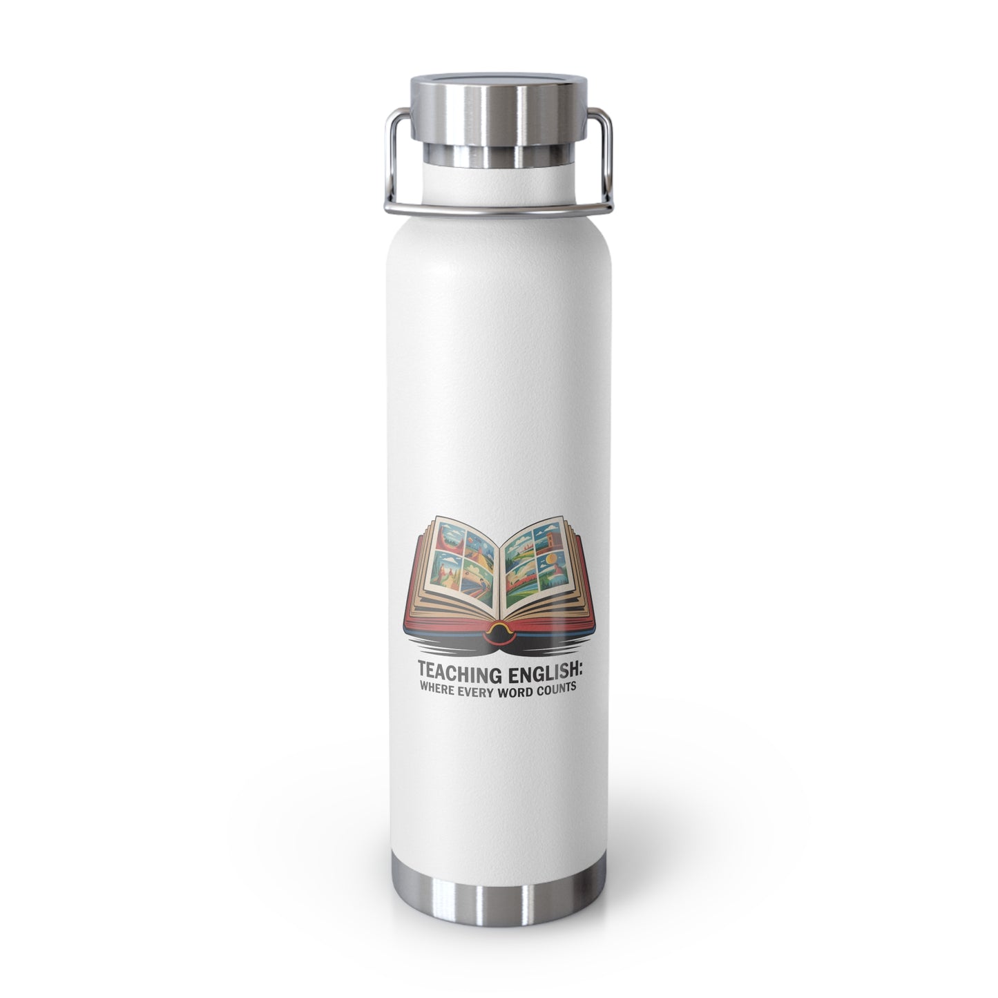 Teaching English: Where Every Word Counts -22oz Copper Teachers Tumbler