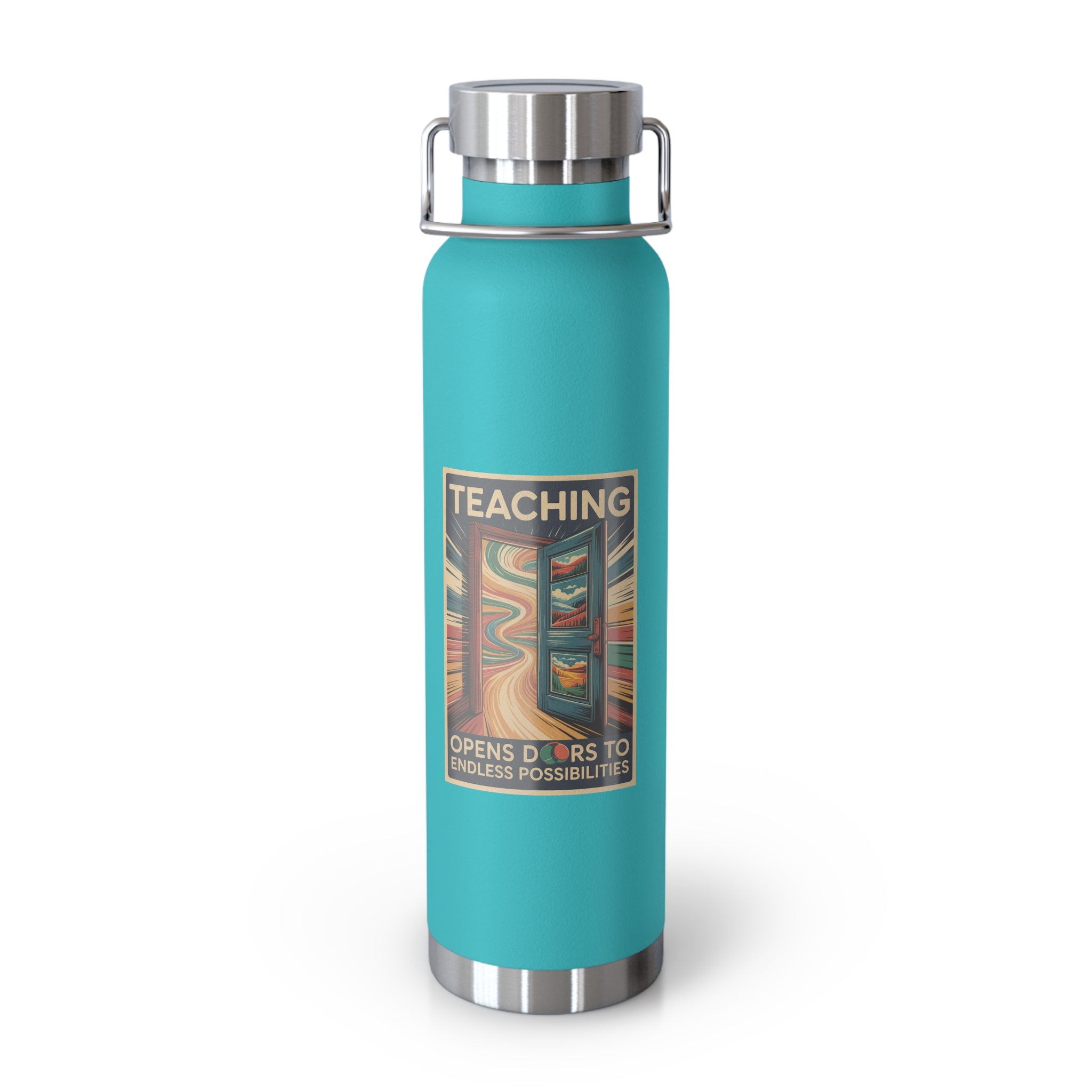 Teaching Opens Doors to Endless Possibilities  -22oz Copper Teachers Tumbler